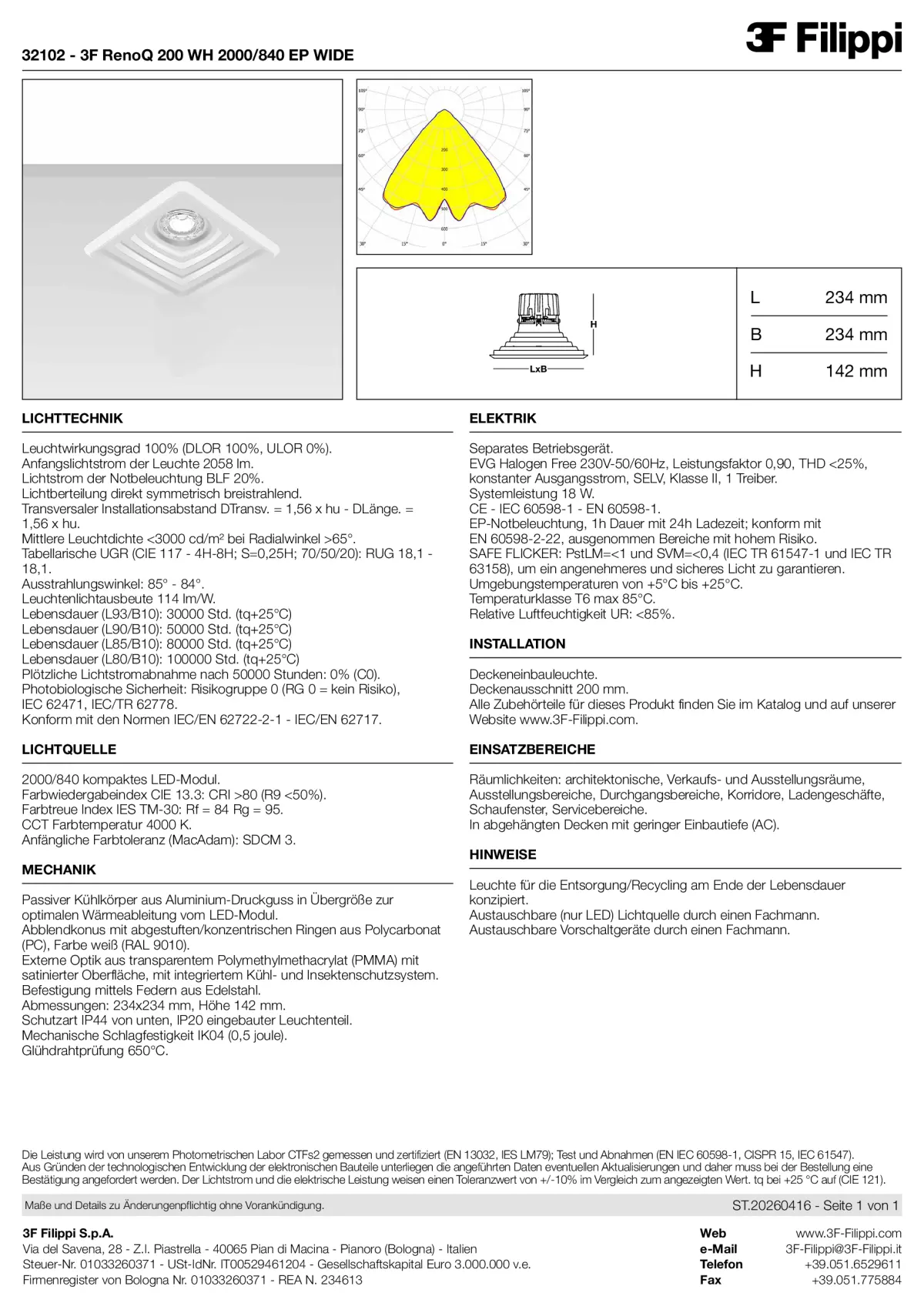32102 - 3F RenoQ 200 WH 2000-840 EP WIDE - Datasheet - de