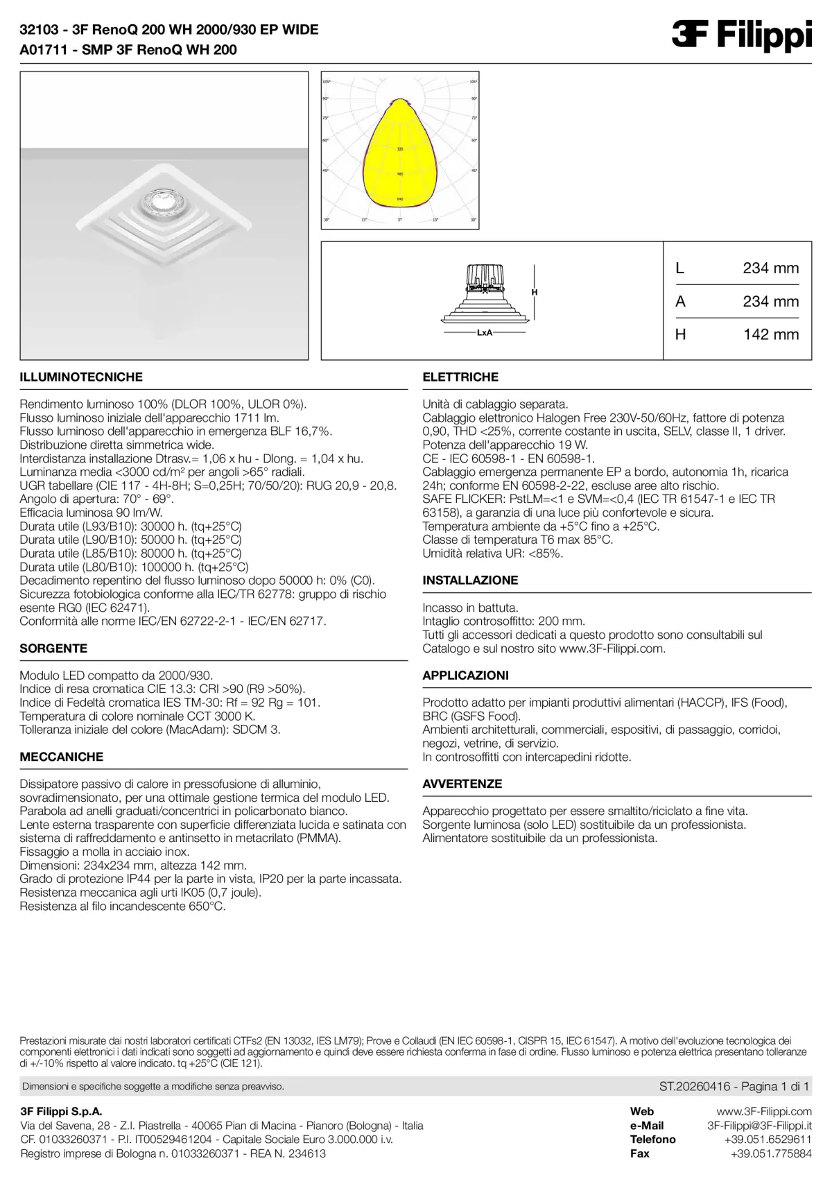 32103+A01711 - 3F RenoQ 200 WH 2000-930 EP WIDE + SMP WH - Datasheet - it