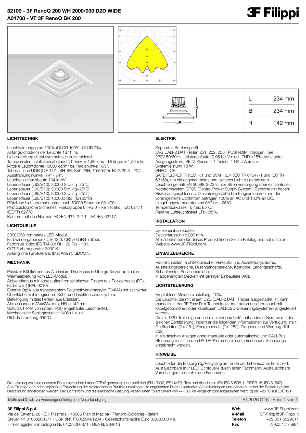 32109+A01708 - 3F RenoQ 200 WH 2000-930 D2D WIDE + VT BK - Datasheet - de