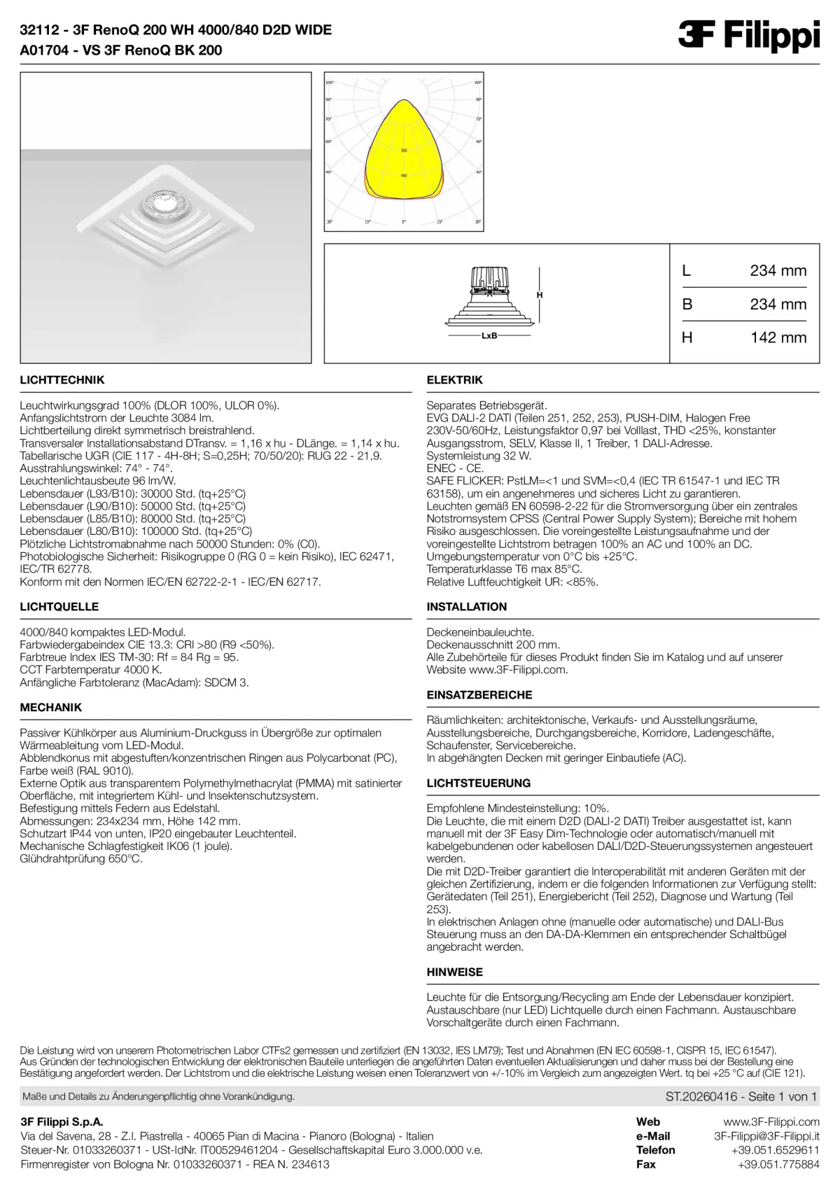 32112+A01704 - 3F RenoQ 200 WH 4000-840 D2D WIDE + VS BK - Datasheet - de
