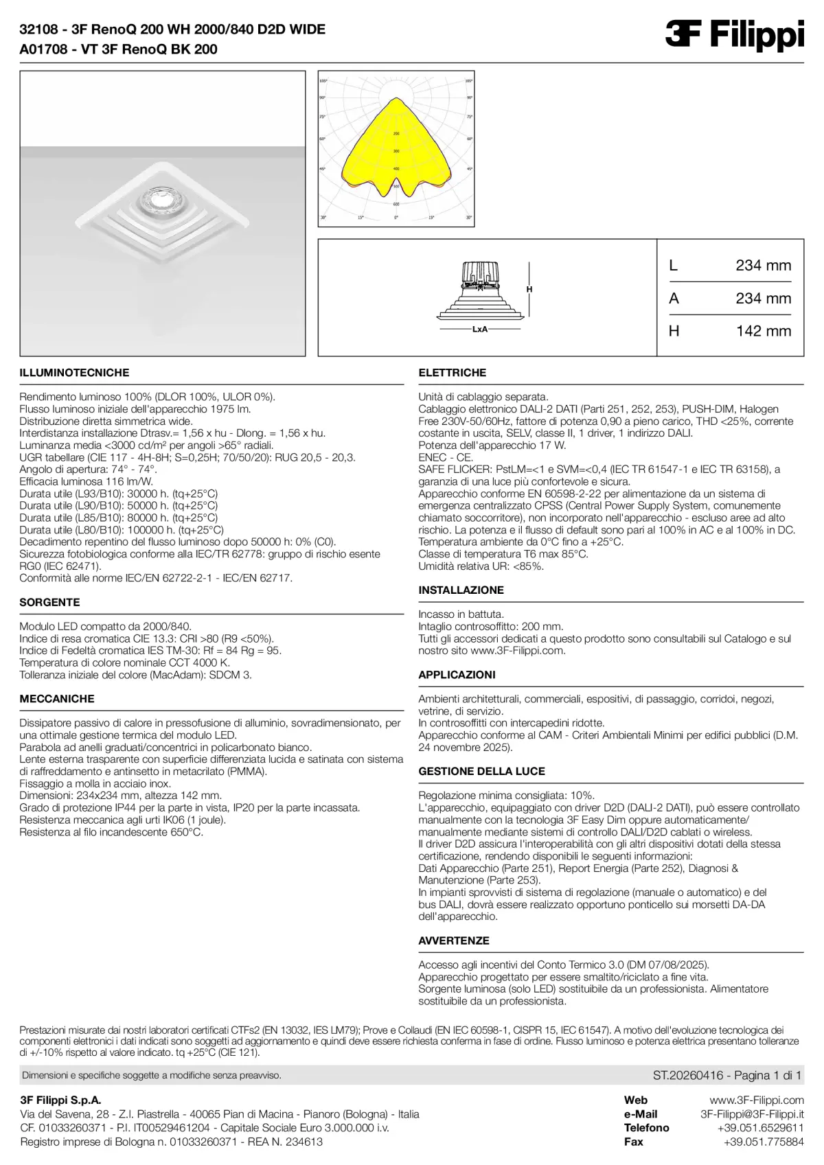 32108+A01708 - 3F RenoQ 200 WH 2000-840 D2D WIDE + VT BK - Datasheet - it