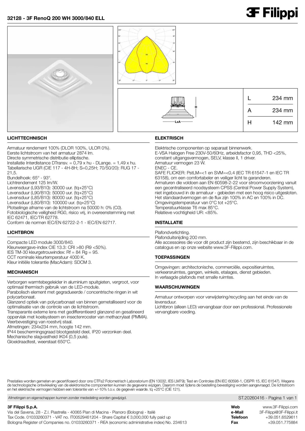 32128 - 3F RenoQ 200 WH 3000-840 ELL - Datasheet - nl