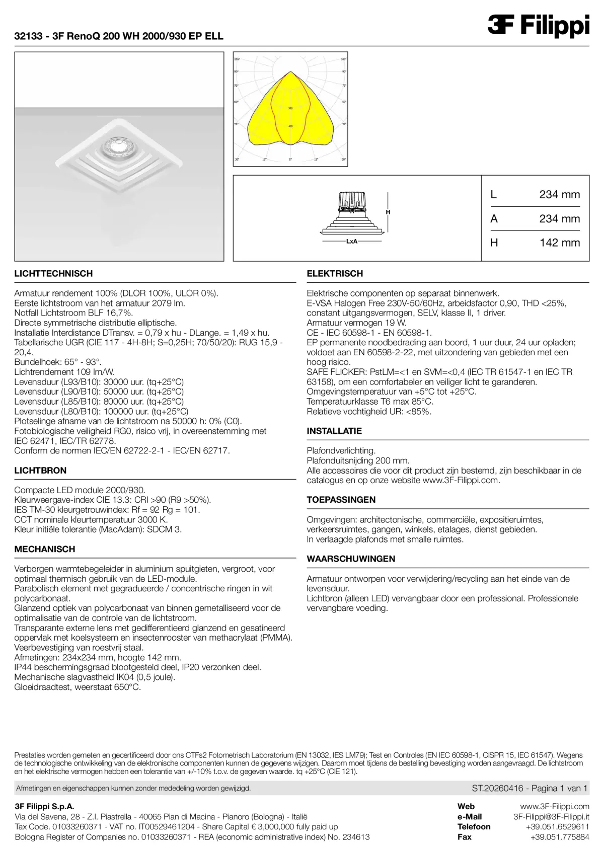 32133 - 3F RenoQ 200 WH 2000-930 EP ELL - Datasheet - nl