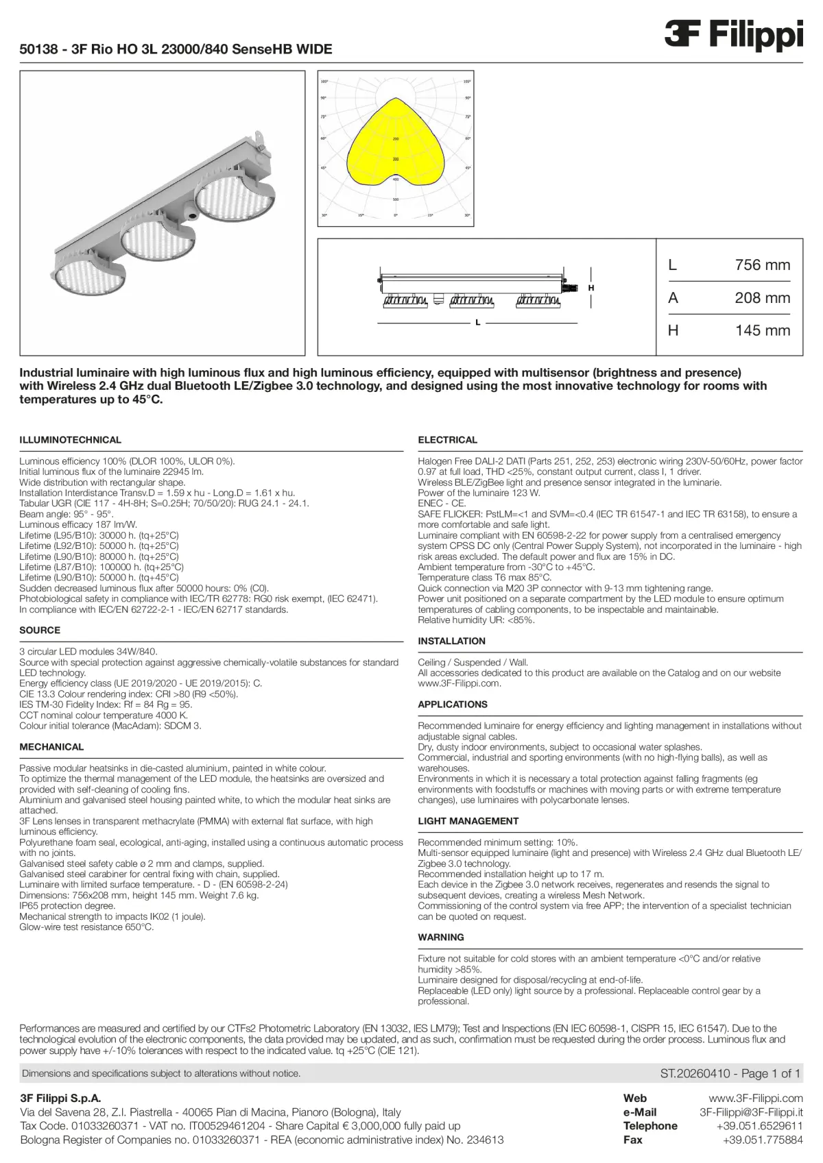 50138 - 3F Rio HO 3L 23000-840 SenseHB WIDE - Datasheet - en