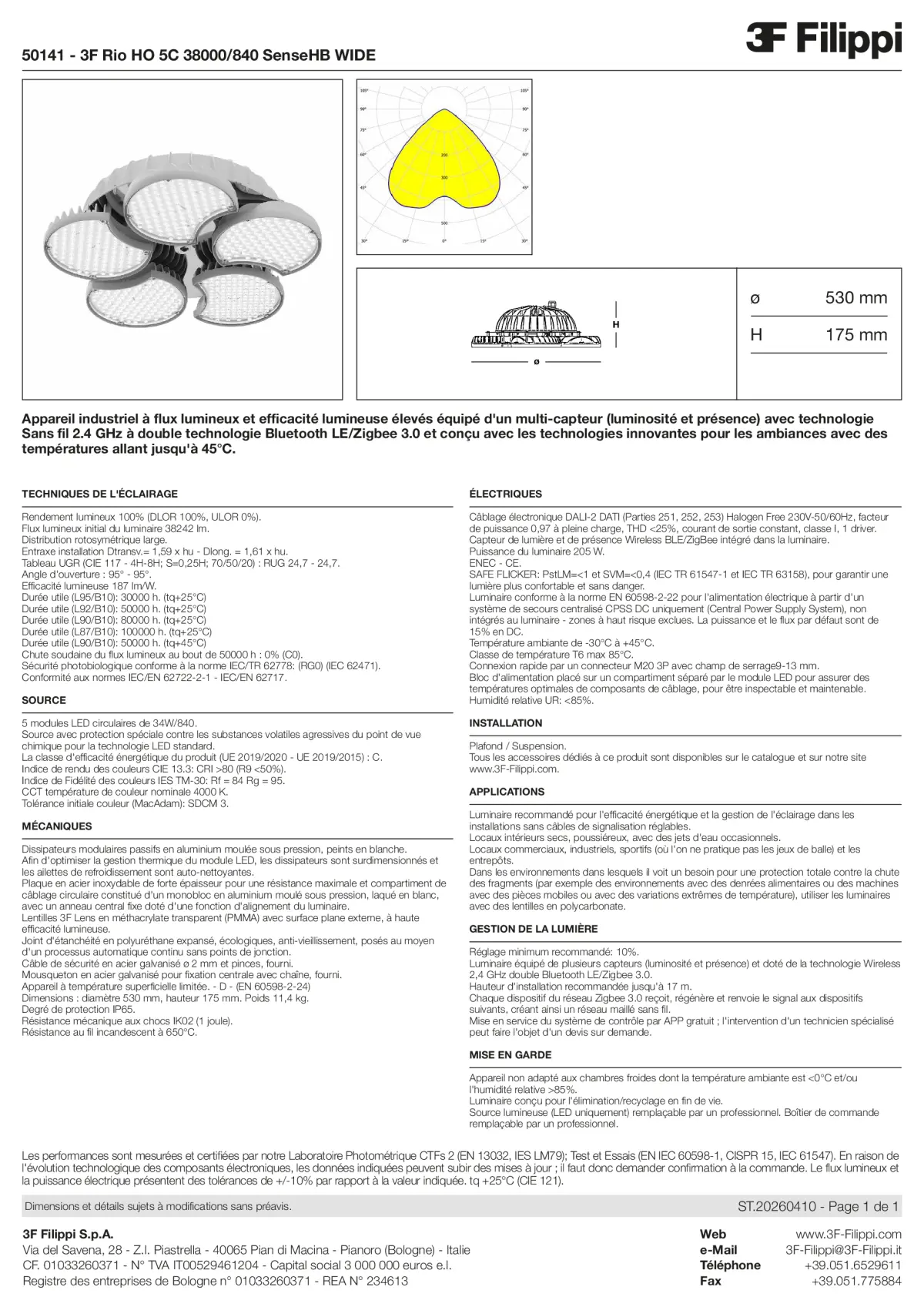 50141 - 3F Rio HO 5C 38000-840 SenseHB WIDE - Datasheet - fr