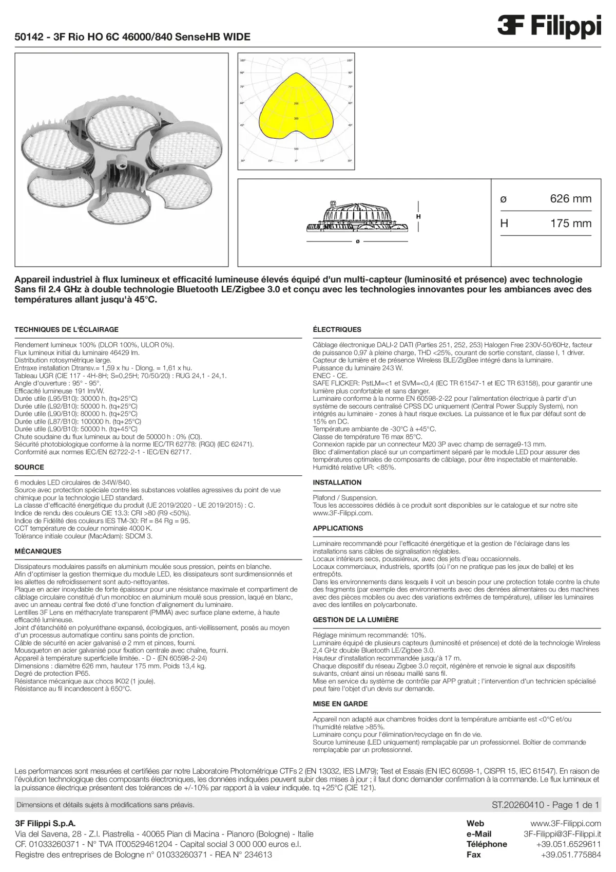 50142 - 3F Rio HO 6C 46000-840 SenseHB WIDE - Datasheet - fr