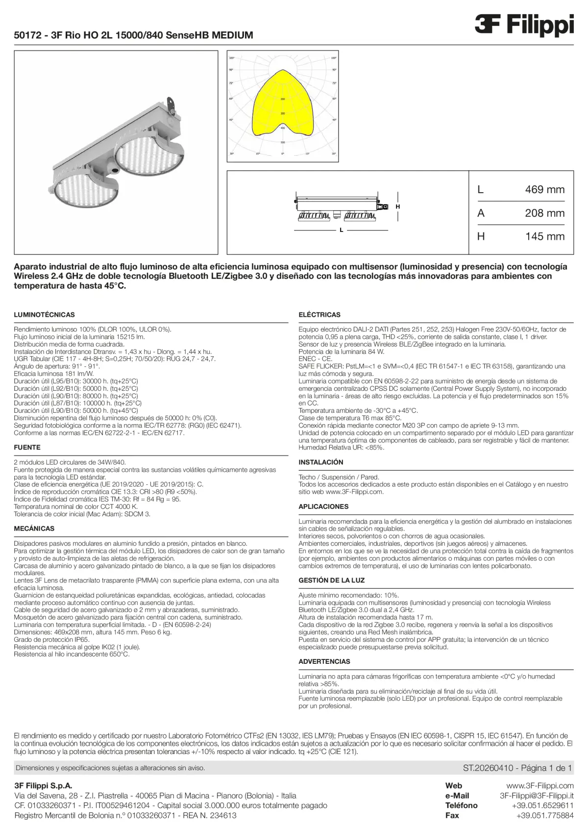 50172 - 3F Rio HO 2L 15000-840 SenseHB MEDIUM - Datasheet - es