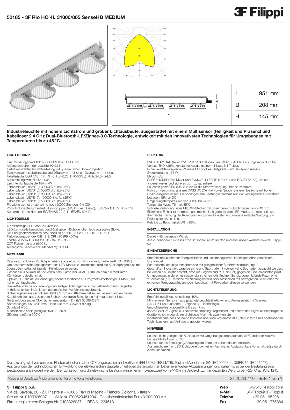 50185 - 3F Rio HO 4L 31000-865 SenseHB MEDIUM - Datasheet - de