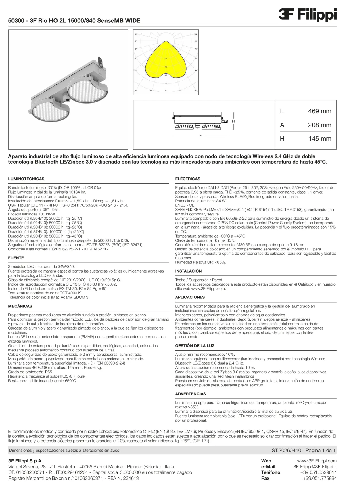 50300 - 3F Rio HO 2L 15000-840 SenseMB WIDE - Datasheet - es