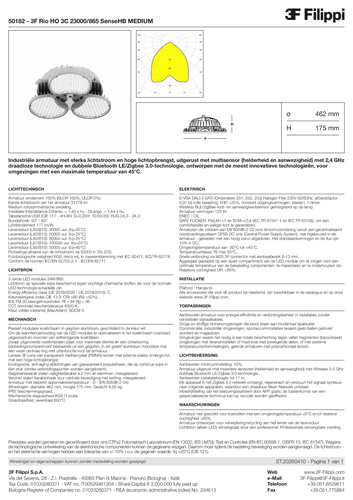 50182 - 3F Rio HO 3C 23000-865 SenseHB MEDIUM - Datasheet - nl