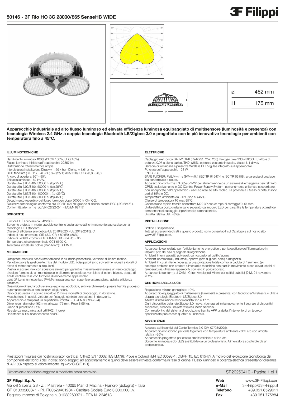 50146 - 3F Rio HO 3C 23000-865 SenseHB WIDE - Datasheet - it