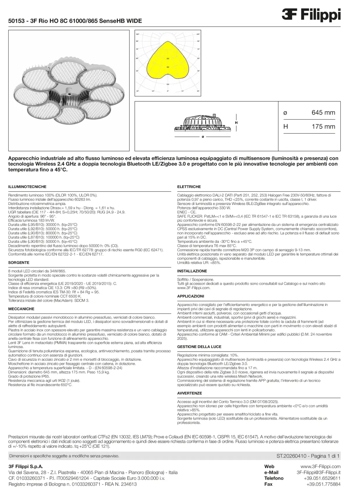 50153 - 3F Rio HO 8C 61000-865 SenseHB WIDE - Datasheet - it
