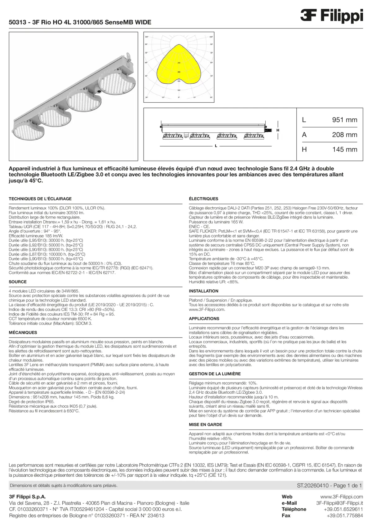 50313 - 3F Rio HO 4L 31000-865 SenseMB WIDE - Datasheet - fr