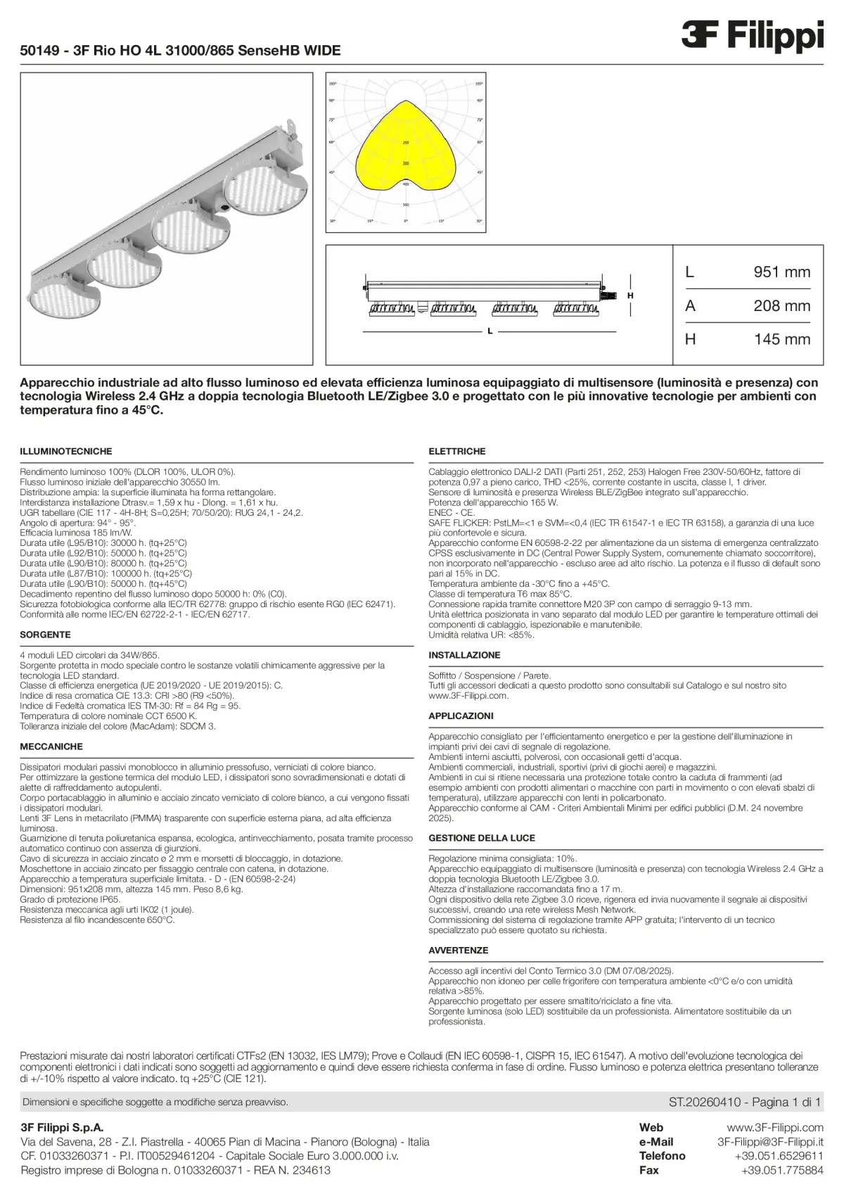 50149 - 3F Rio HO 4L 31000-865 SenseHB WIDE - Datasheet - it
