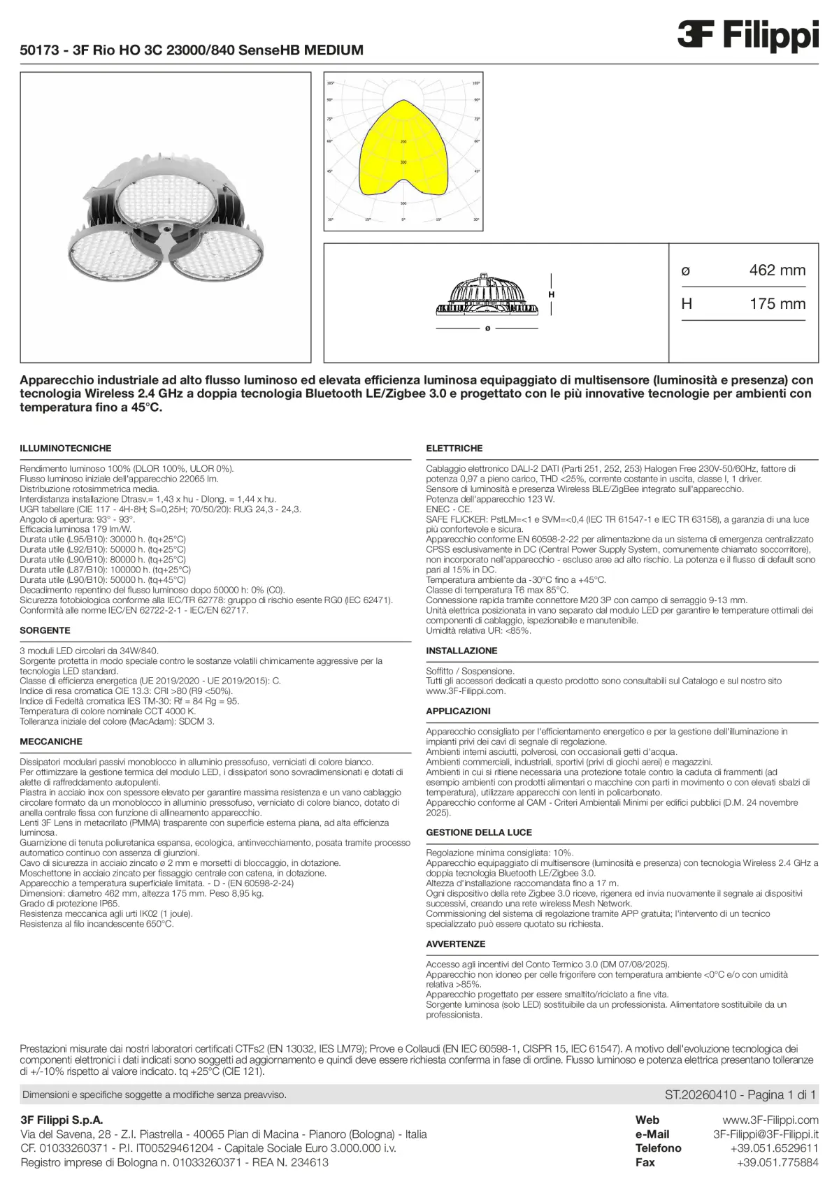 50173 - 3F Rio HO 3C 23000-840 SenseHB MEDIUM - Datasheet - it