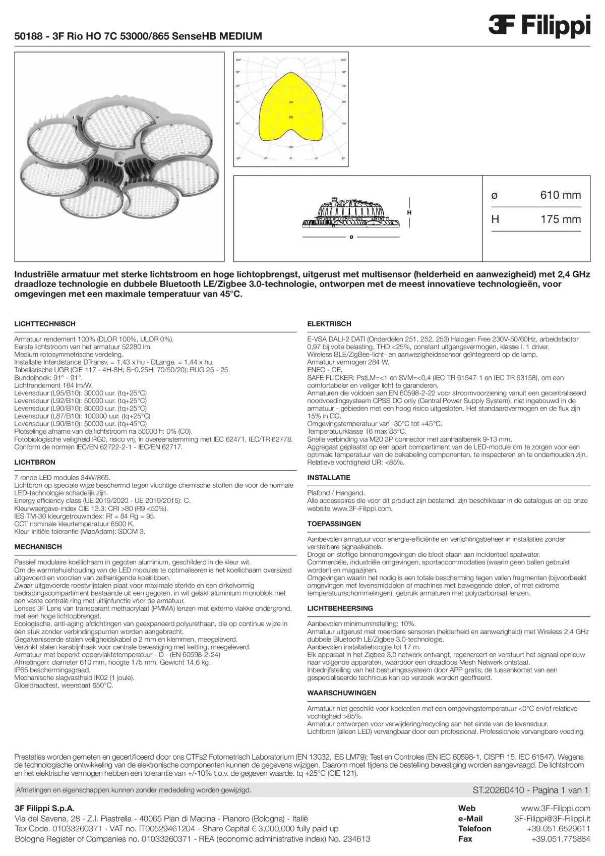 50188 - 3F Rio HO 7C 53000-865 SenseHB MEDIUM - Datasheet - nl