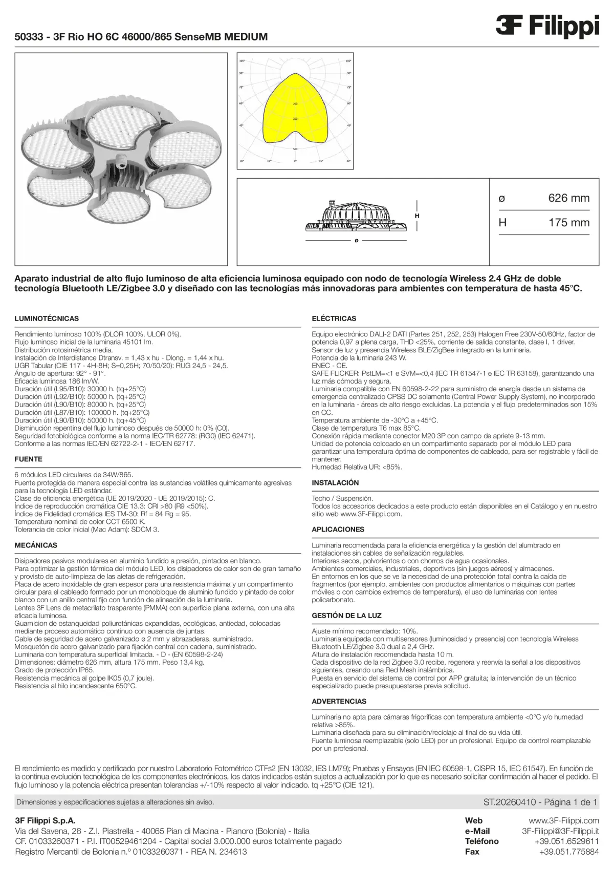 50333 - 3F Rio HO 6C 46000-865 SenseMB MEDIUM - Datasheet - es