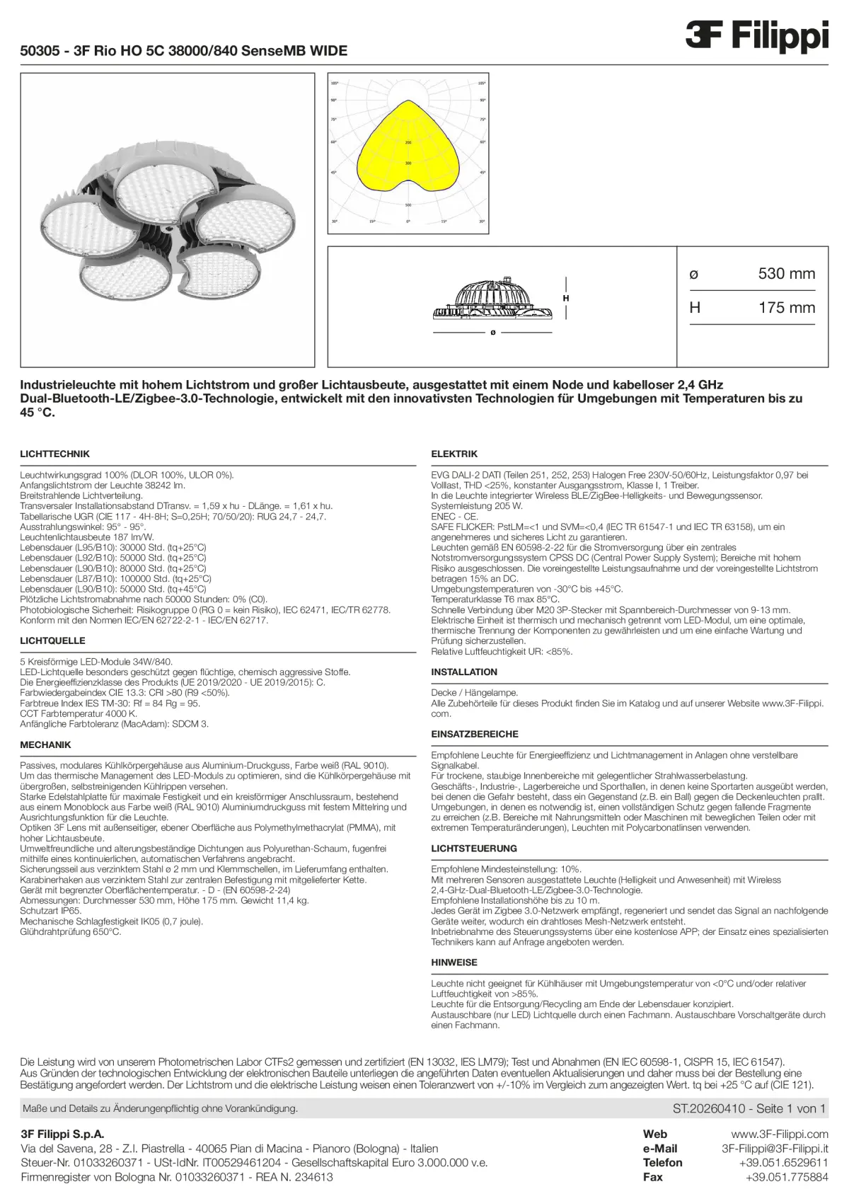 50305 - 3F Rio HO 5C 38000-840 SenseMB WIDE - Datasheet - de