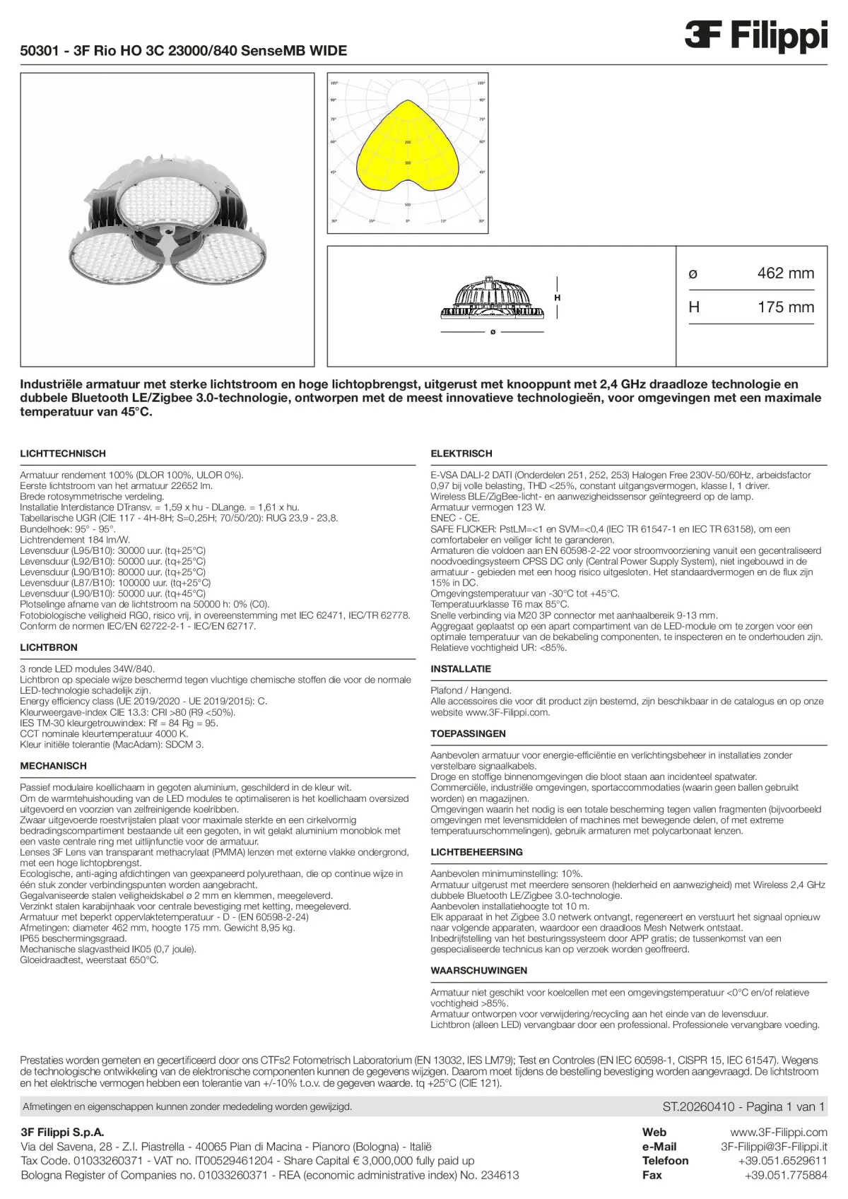 50301 - 3F Rio HO 3C 23000-840 SenseMB WIDE - Datasheet - nl