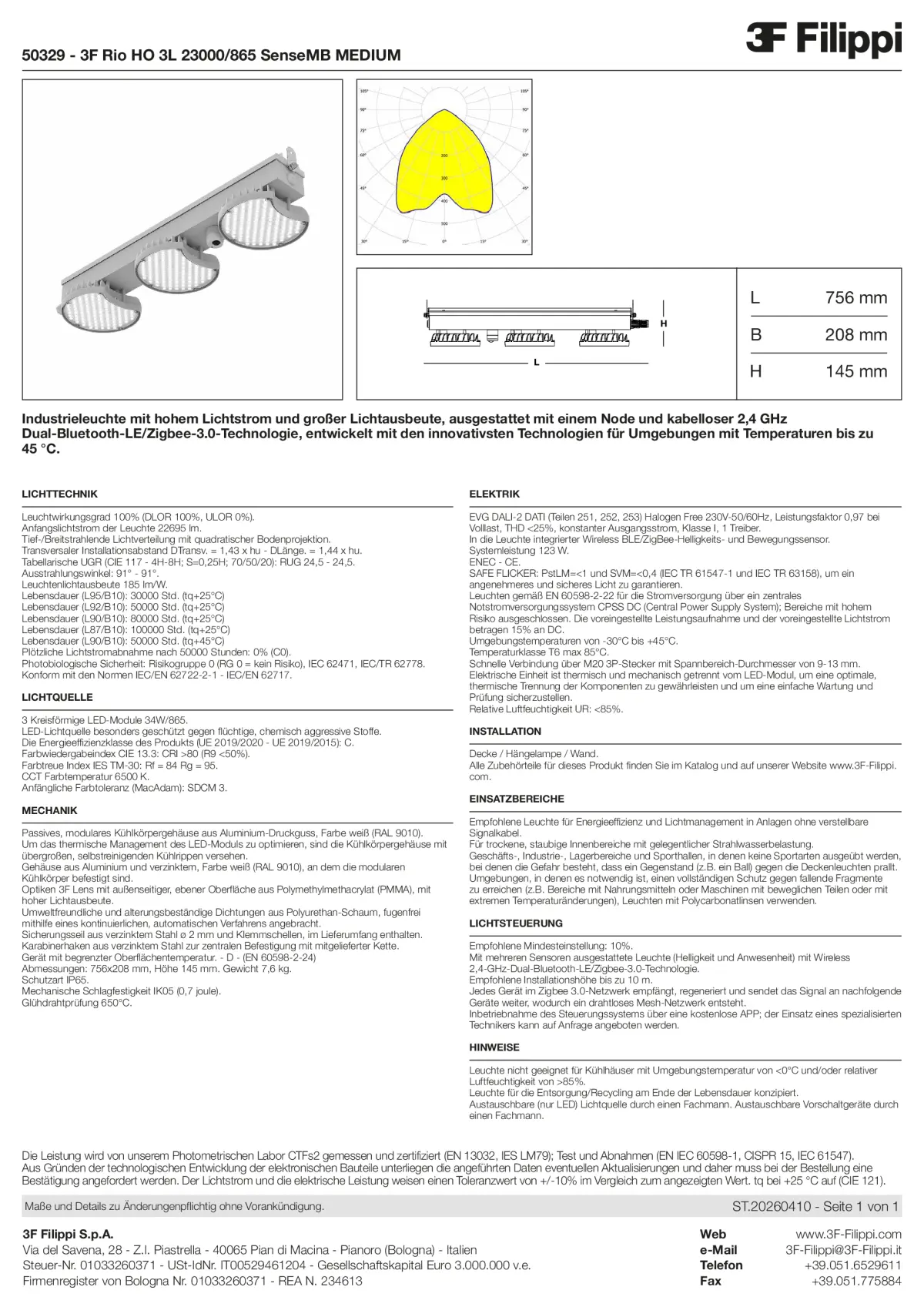 50329 - 3F Rio HO 3L 23000-865 SenseMB MEDIUM - Datasheet - de