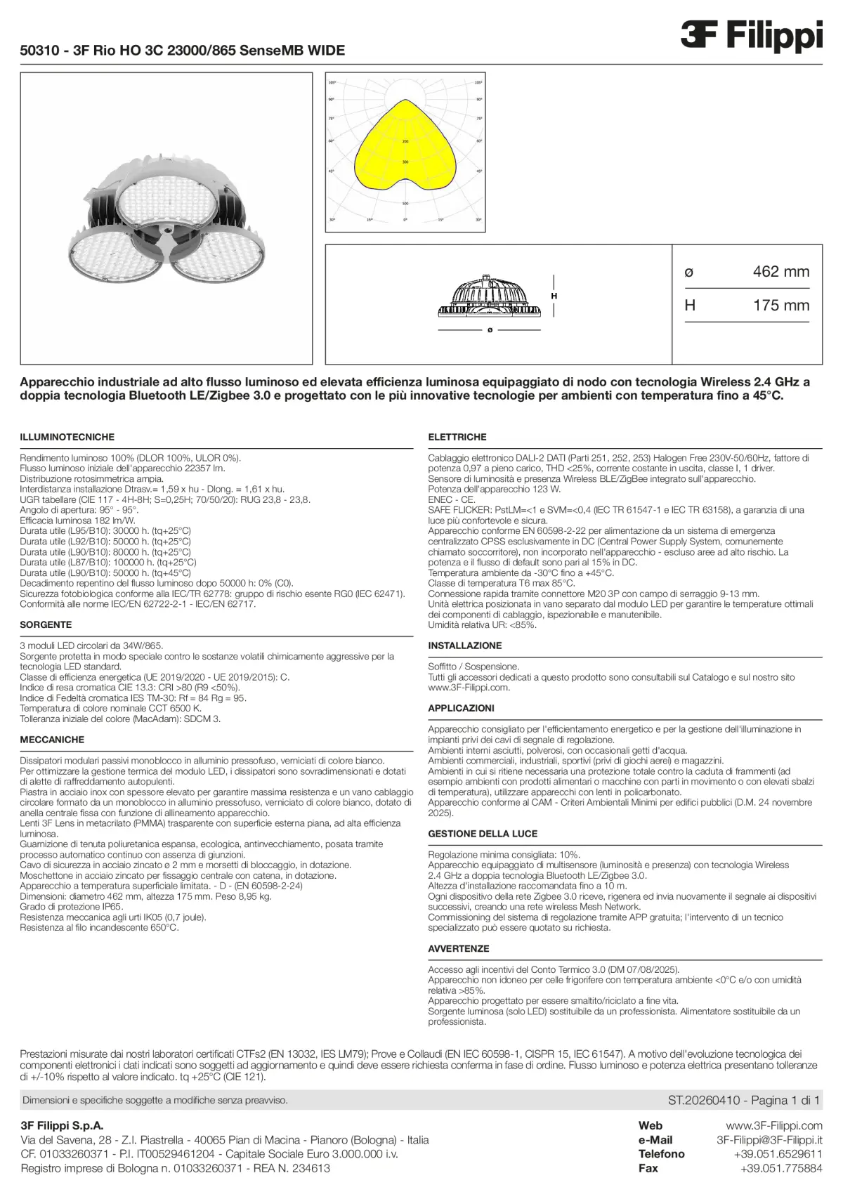 50310 - 3F Rio HO 3C 23000-865 SenseMB WIDE - Datasheet - it