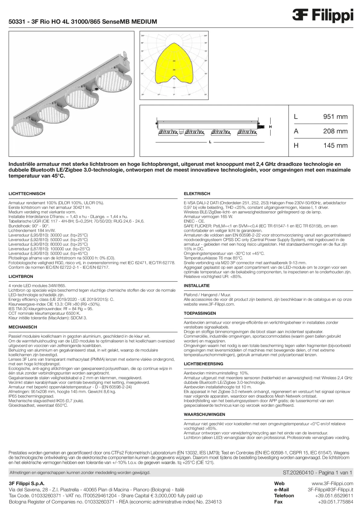 50331 - 3F Rio HO 4L 31000-865 SenseMB MEDIUM - Datasheet - nl