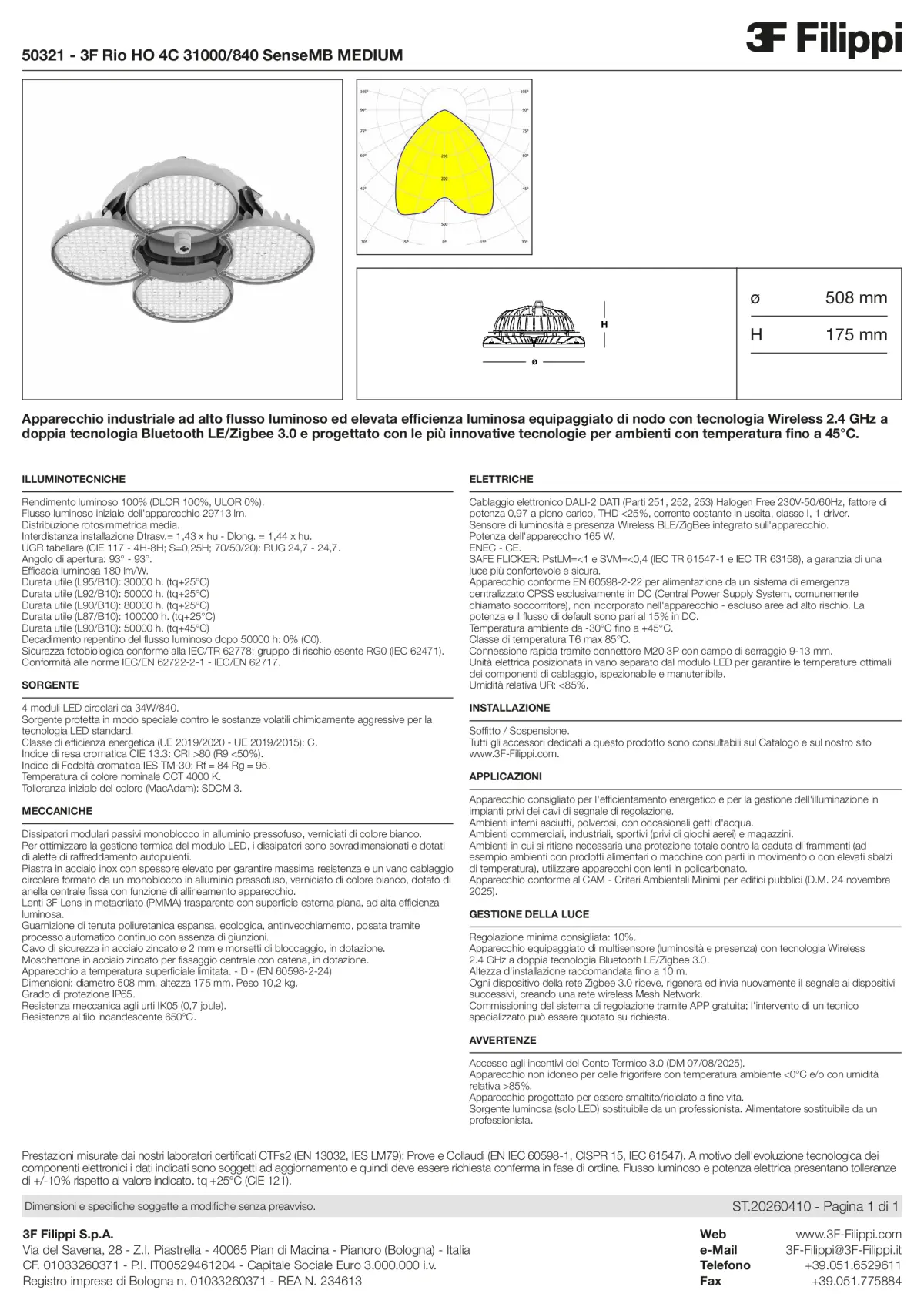 50321 - 3F Rio HO 4C 31000-840 SenseMB MEDIUM - Datasheet - it
