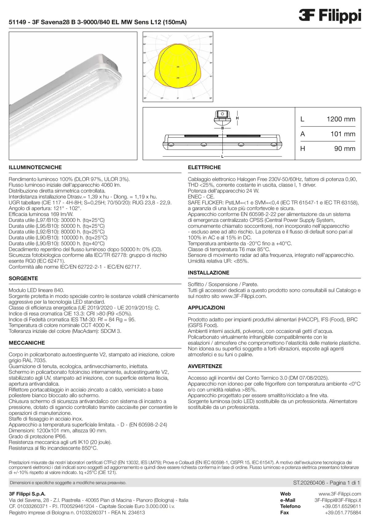 51149 - 3F Savena28 B 3-9000-840 EL MW Sens L12 (150mA) - Datasheet - it