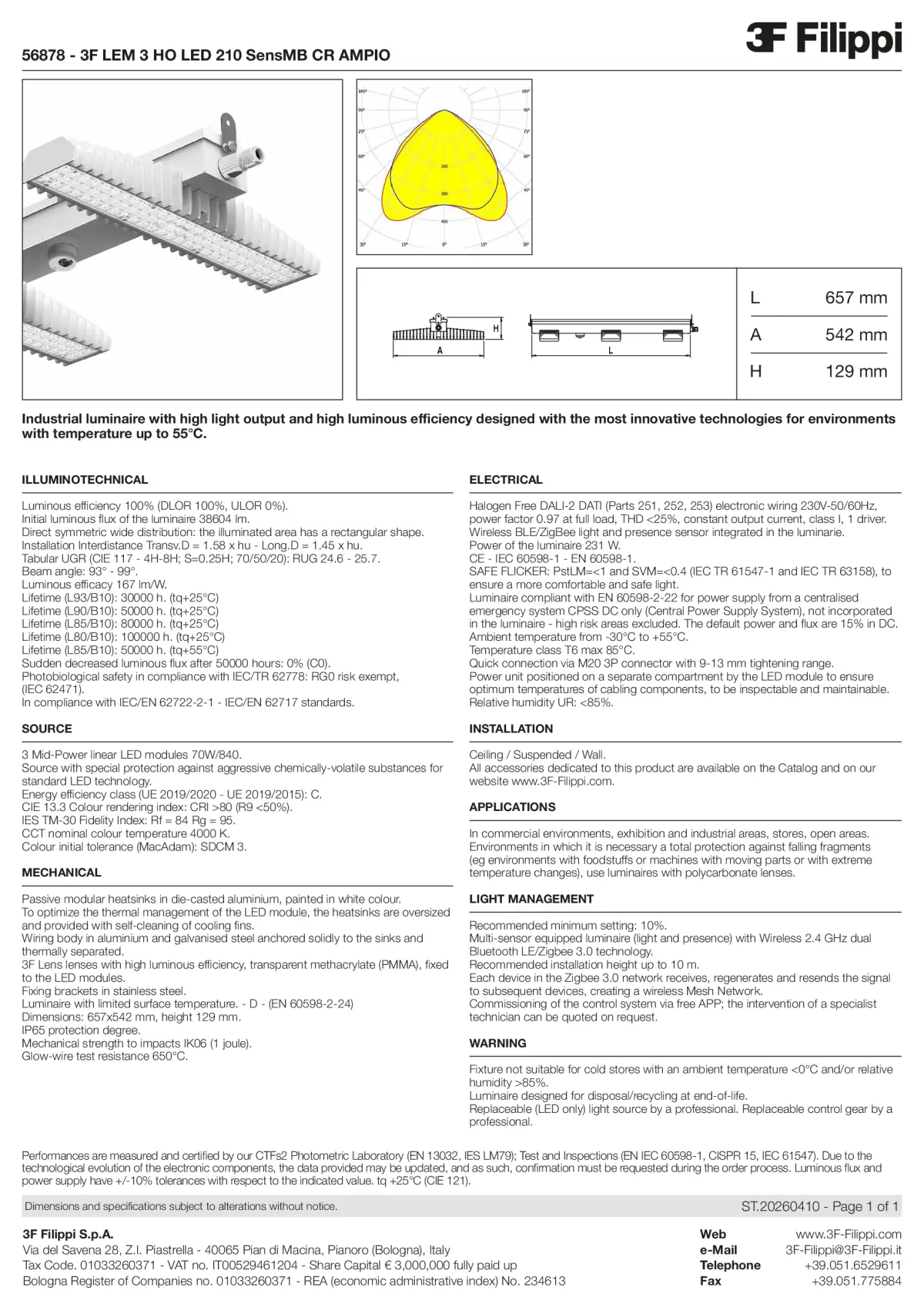 56878 - 3F LEM 3 HO LED 210 SensMB CR AMPIO - Datasheet - en