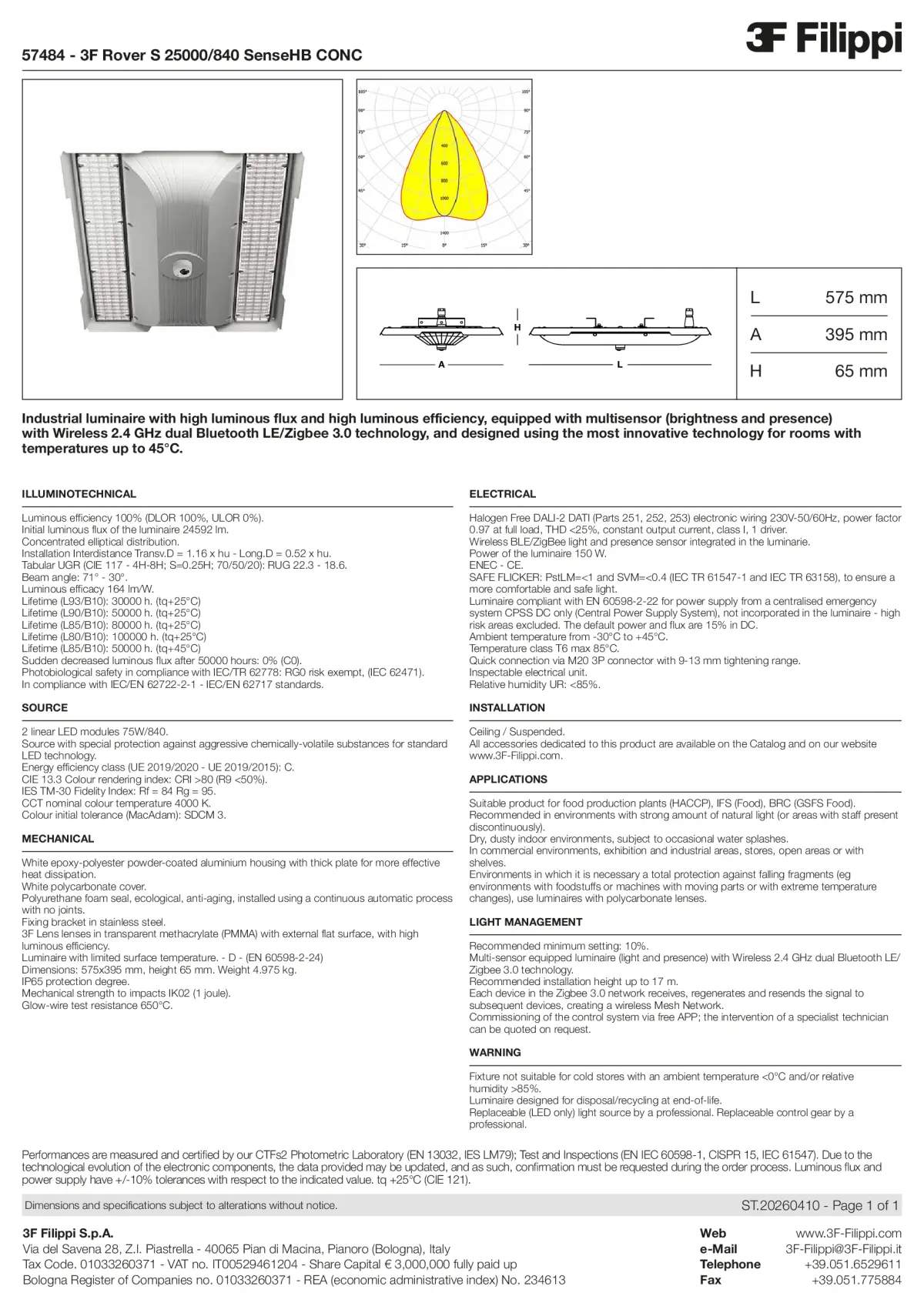 57484 - 3F Rover S 25000-840 SenseHB CONC - Datasheet - en
