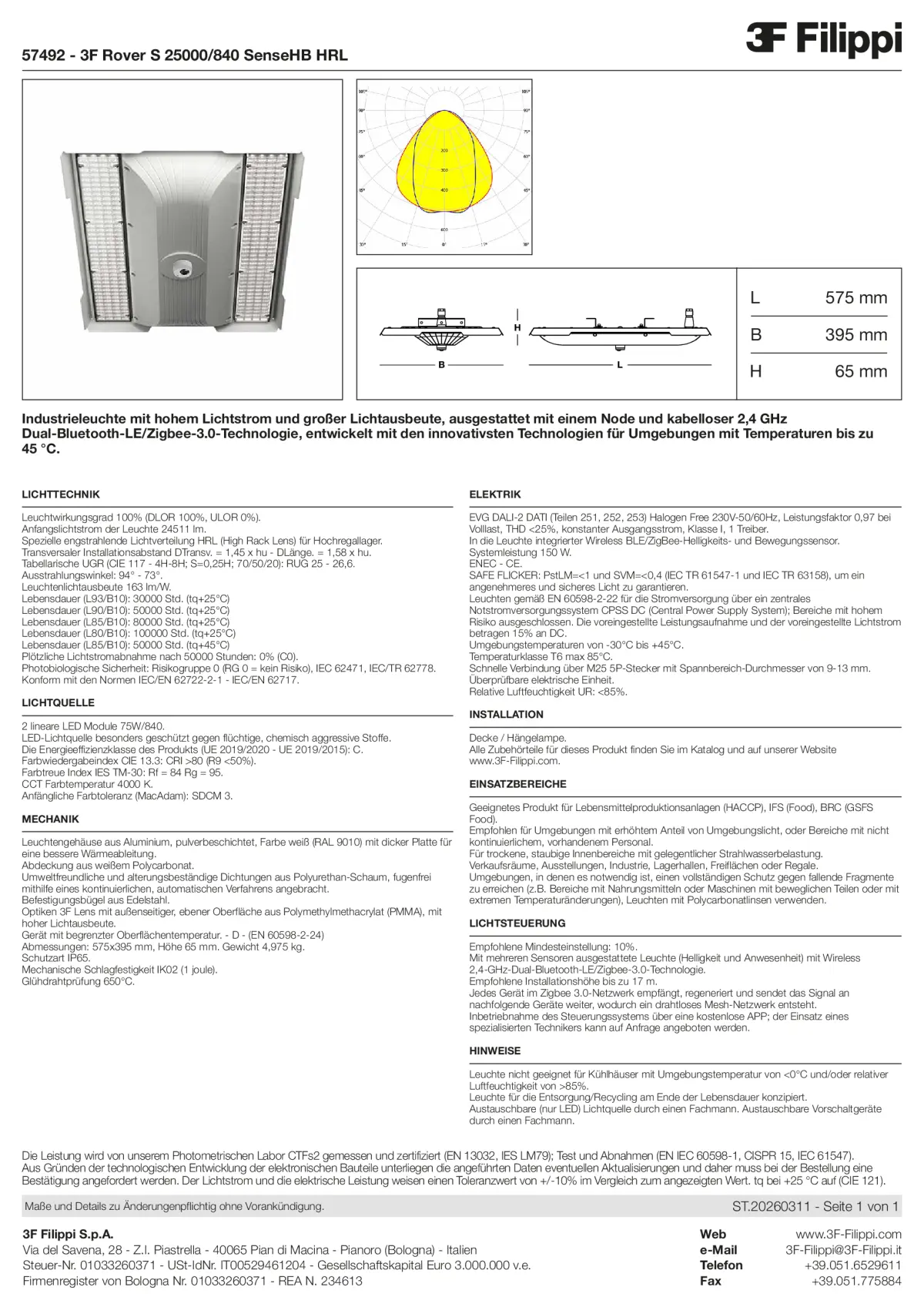 57492 - 3F Rover S 25000-840 SenseHB HRL - Datasheet - de