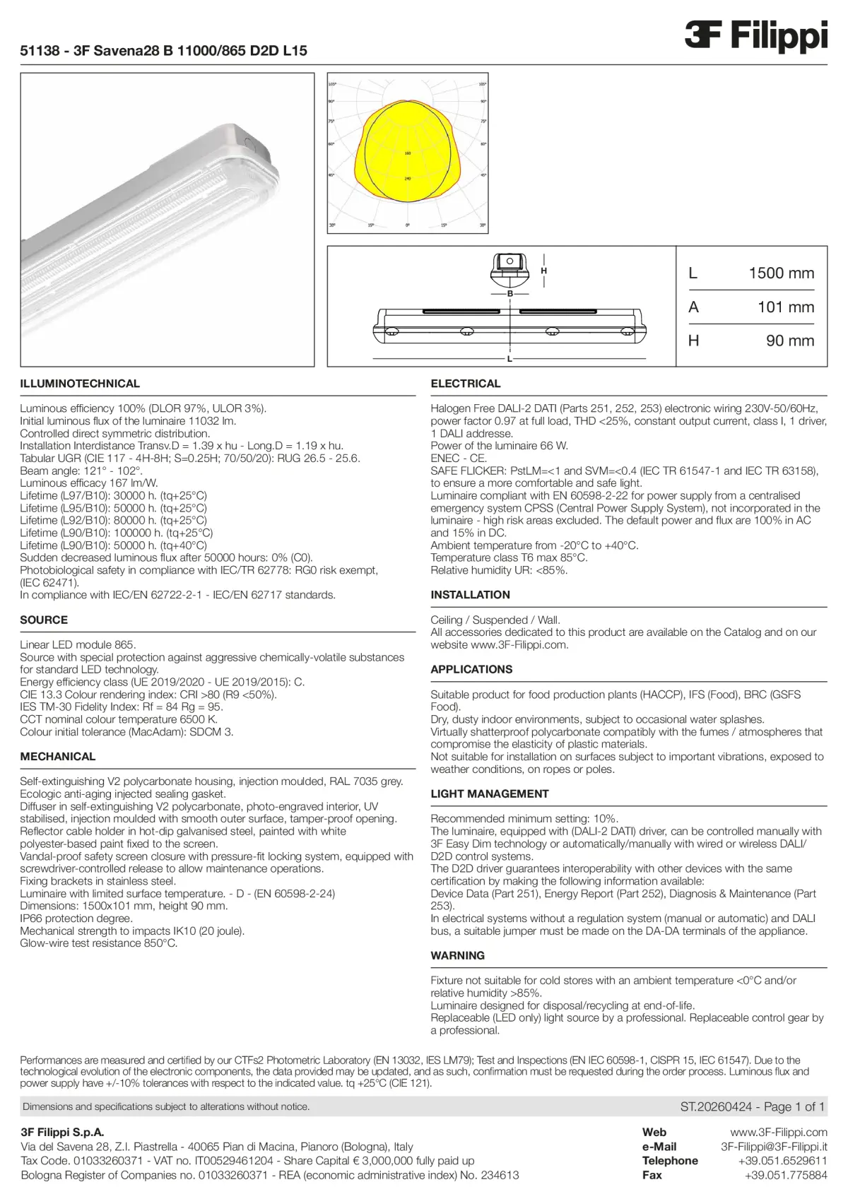 51138 - 3F Savena28 B 11000-865 D2D L15 - Datasheet - en
