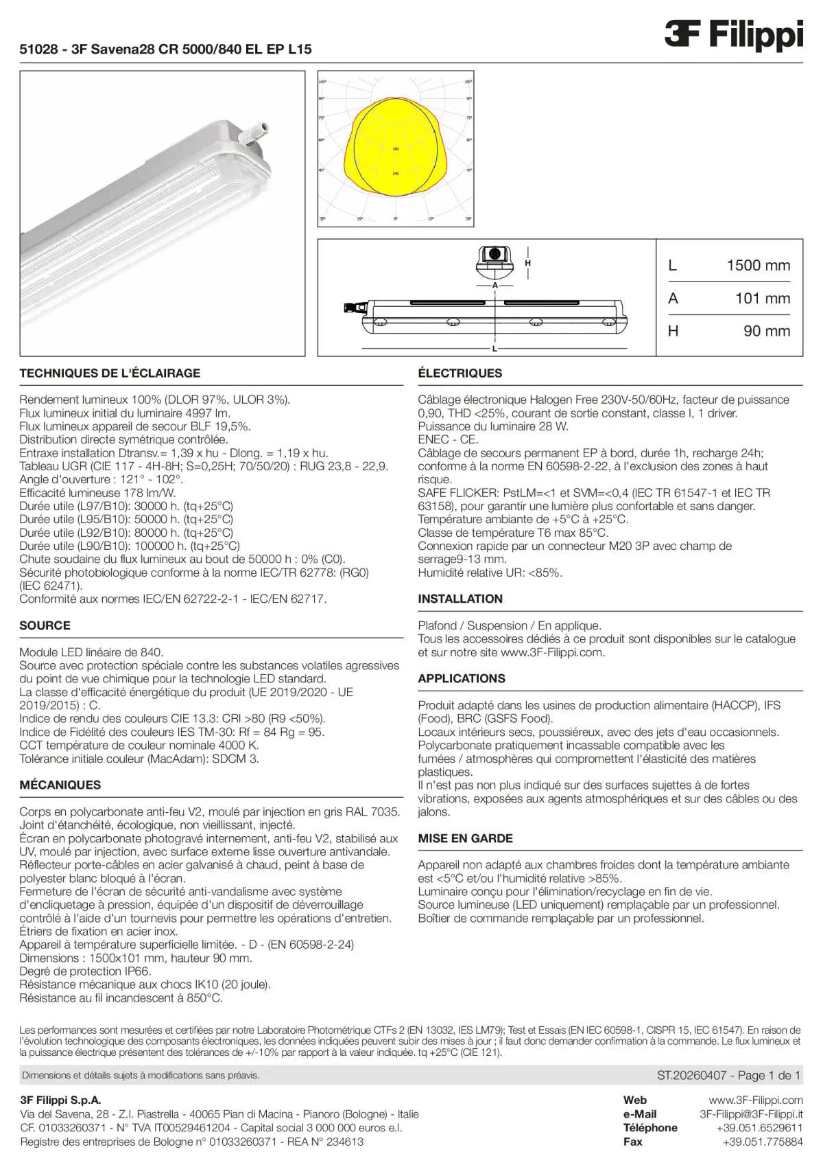51028 - 3F Savena28 CR 5000-840 EL EP L15 - Datasheet - fr