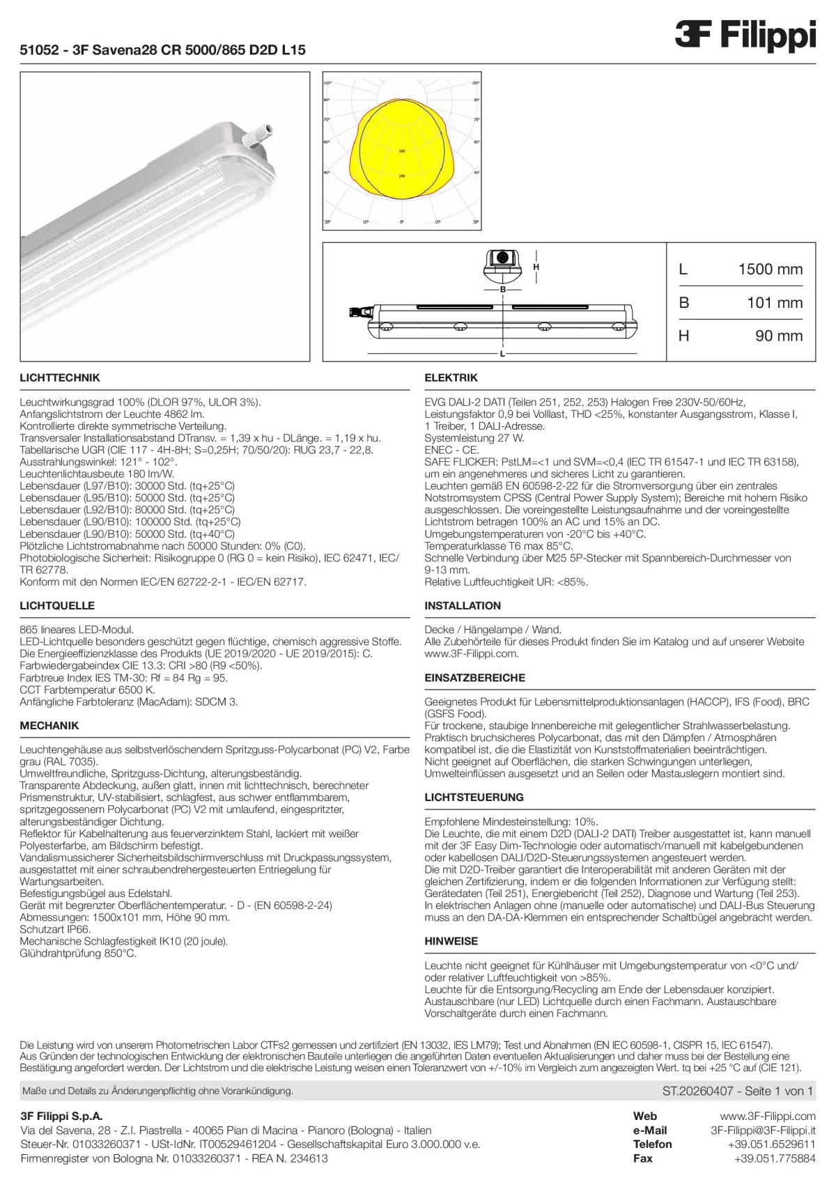51052 - 3F Savena28 CR 5000-865 D2D L15 - Datasheet - de