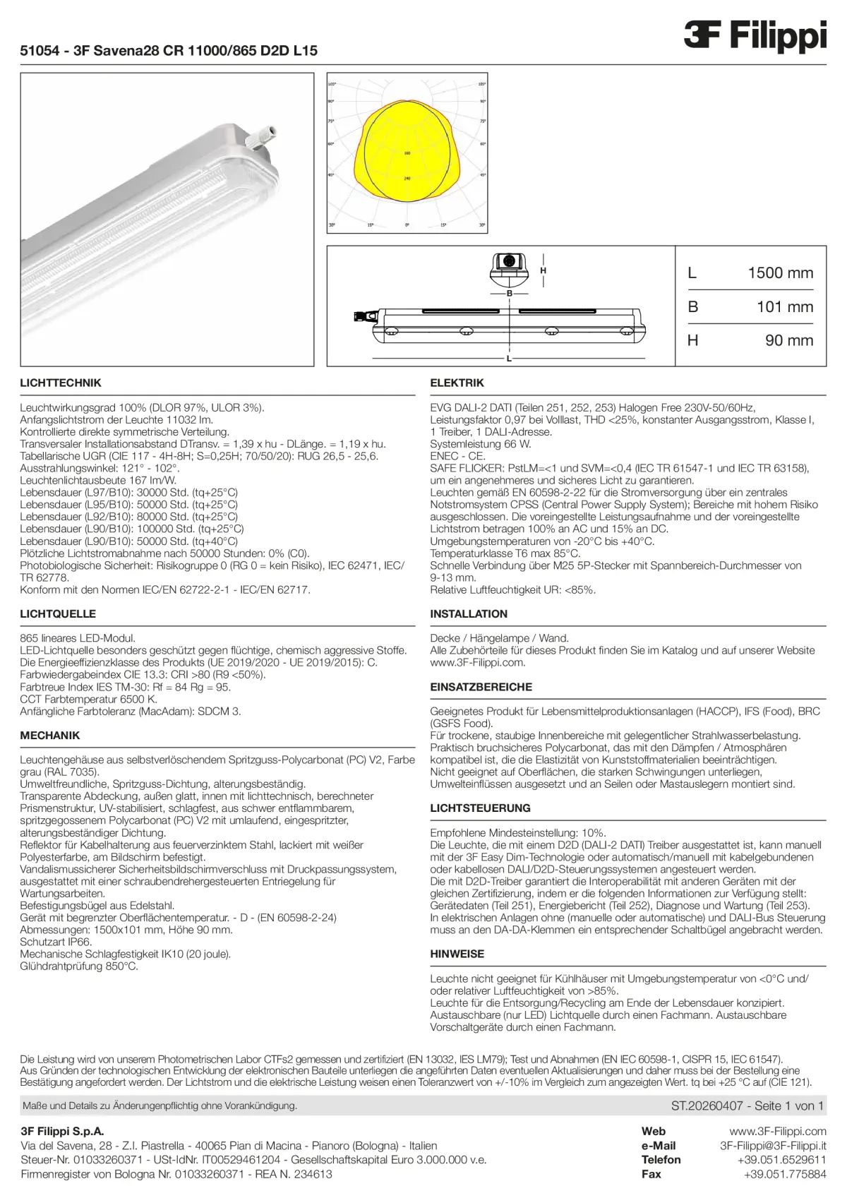 51054 - 3F Savena28 CR 11000-865 D2D L15 - Datasheet - de