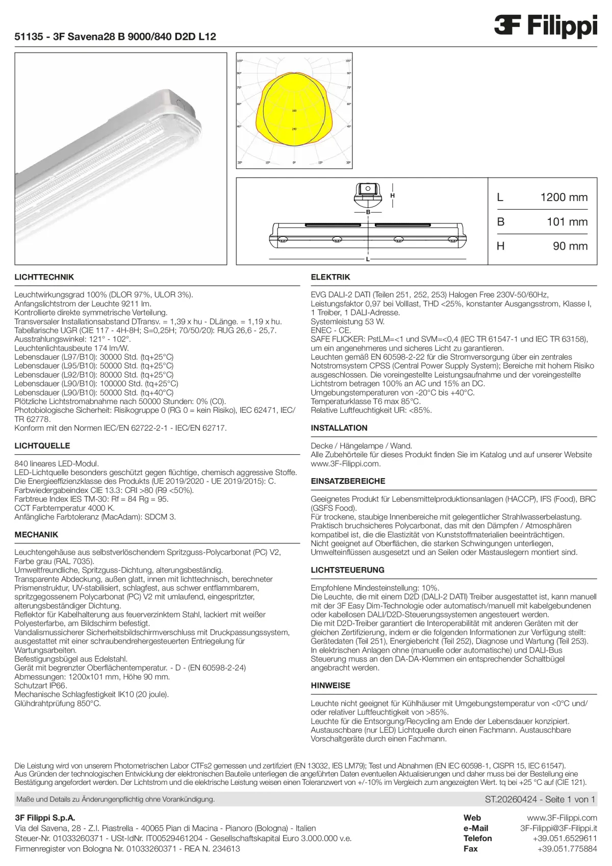51135 - 3F Savena28 B 9000-840 D2D L12 - Datasheet - de