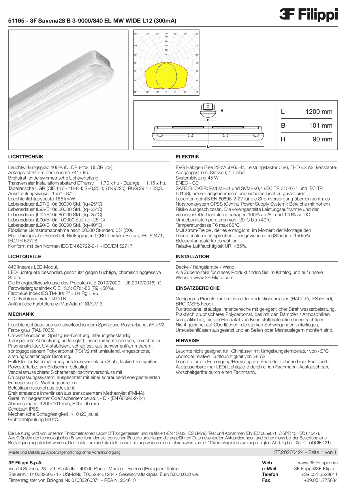 51165 - 3F Savena28 B 3-9000-840 EL MW WIDE L12 (300mA) - Datasheet - de