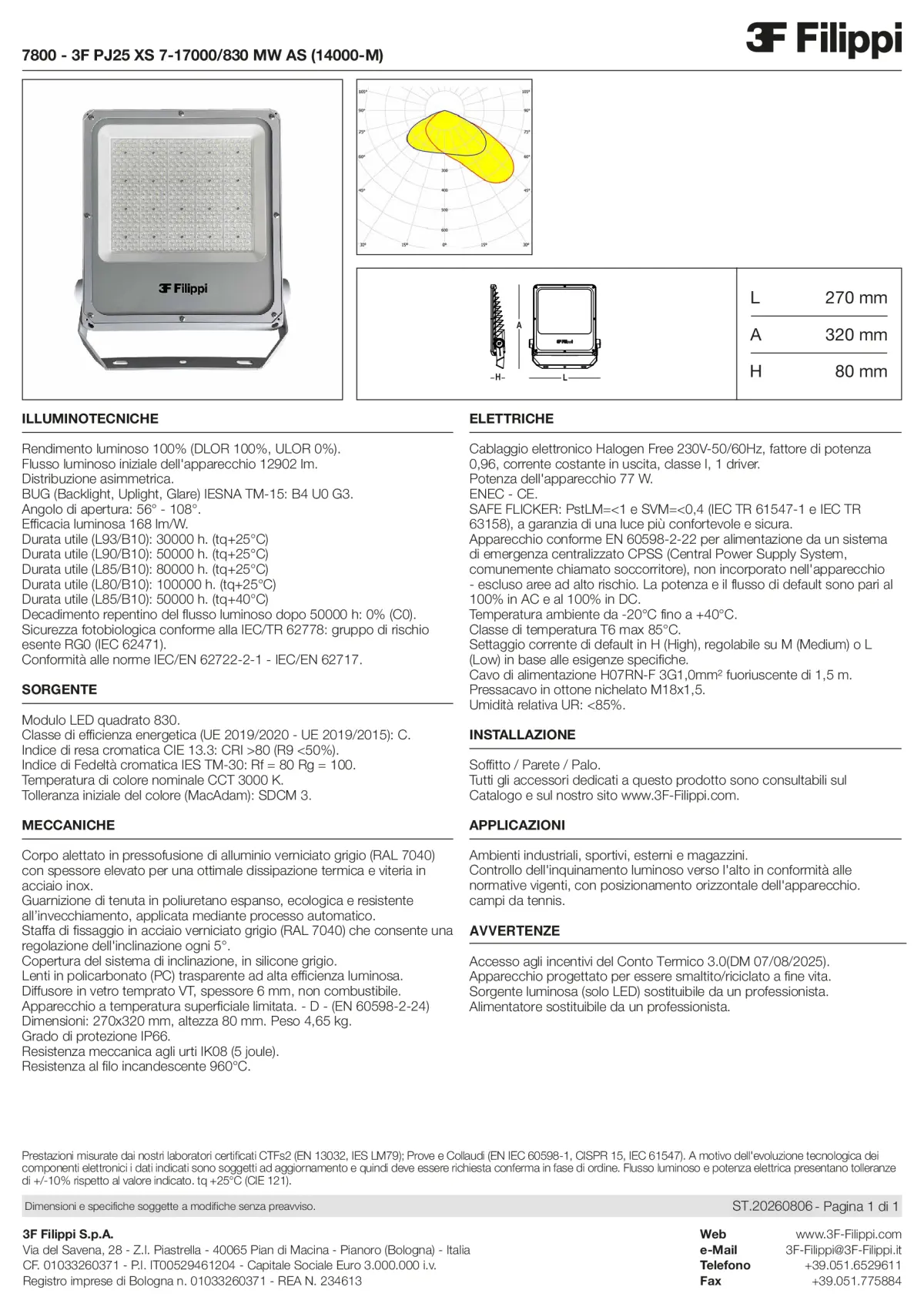 7800 - 3F PJ25 XS 7-17000-830 MW AS (14000-M) - Datasheet - it