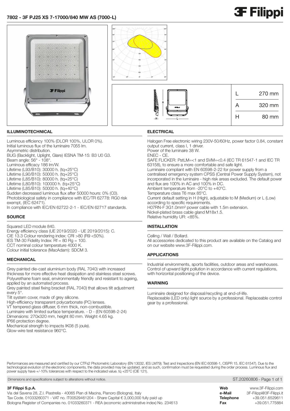 7802 - 3F PJ25 XS 7-17000-840 MW AS (7000-L) - Datasheet - en