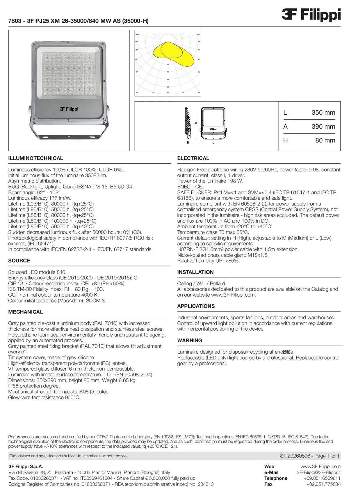 7803 - 3F PJ25 XM 26-35000-840 MW AS (35000-H) - Datasheet - en