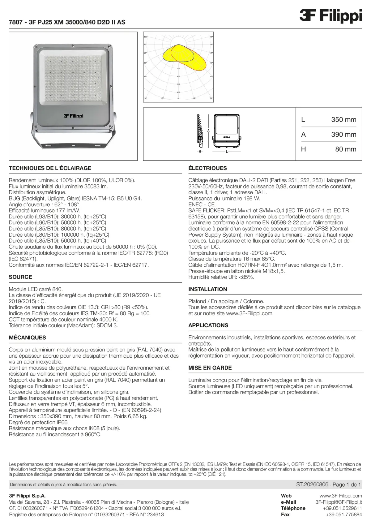 7807 - 3F PJ25 XM 35000-840 D2D II AS - Datasheet - fr