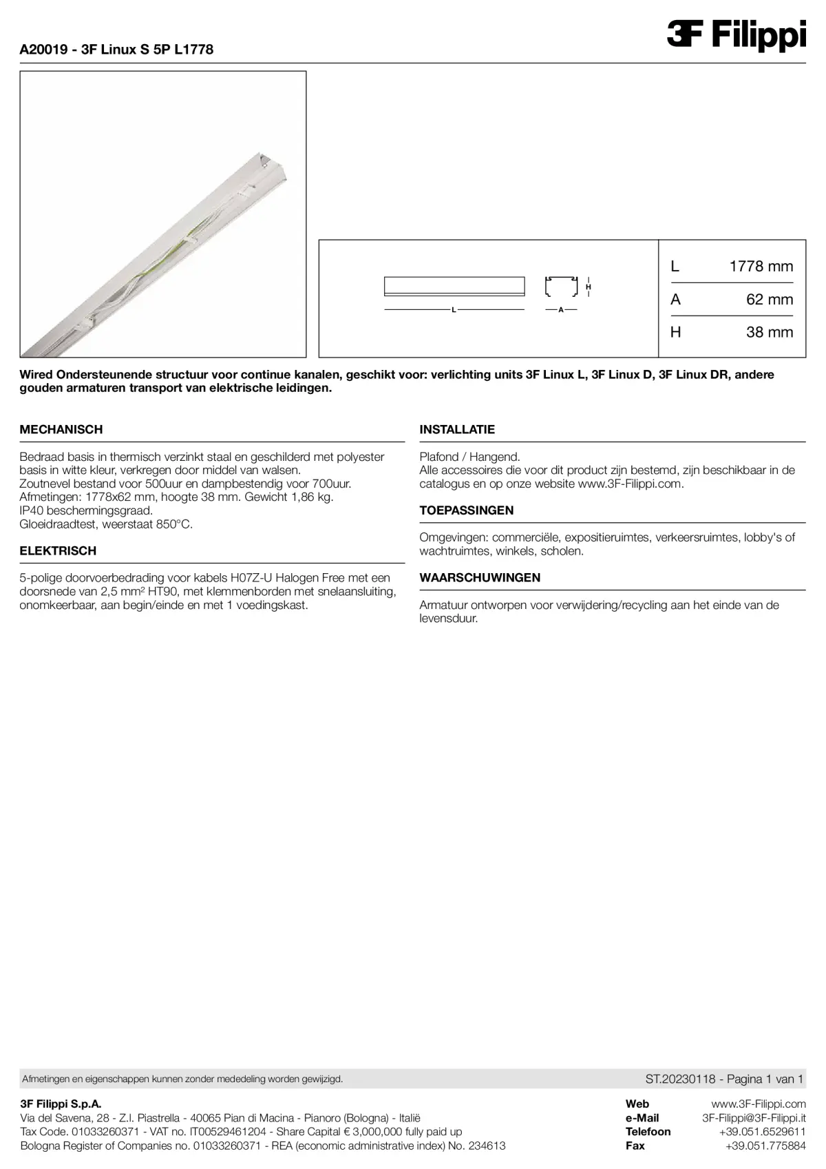 A20019 - 3F Linux S 5P L1778 - Datasheet - nl