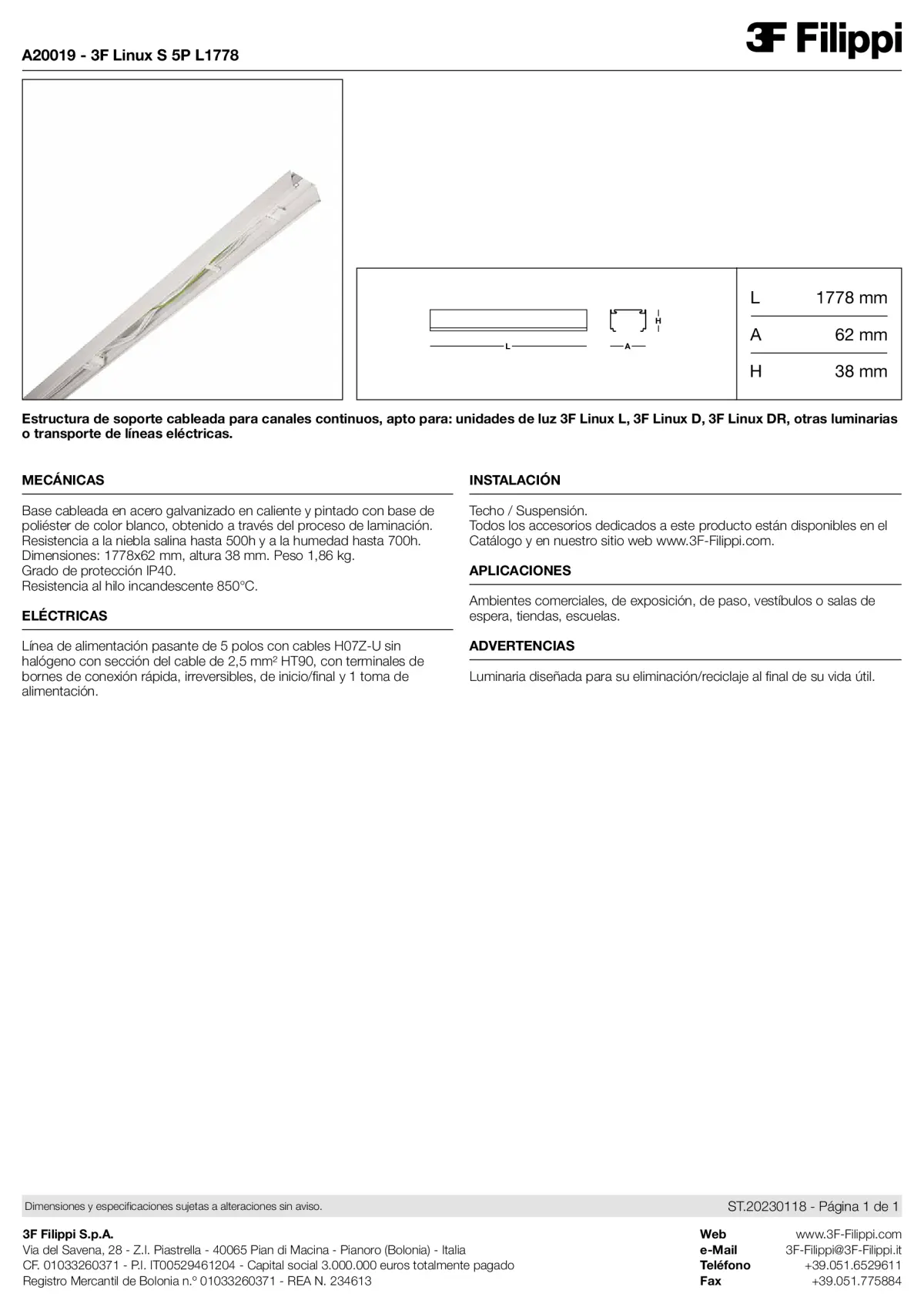 A20019 - 3F Linux S 5P L1778 - Datasheet - es