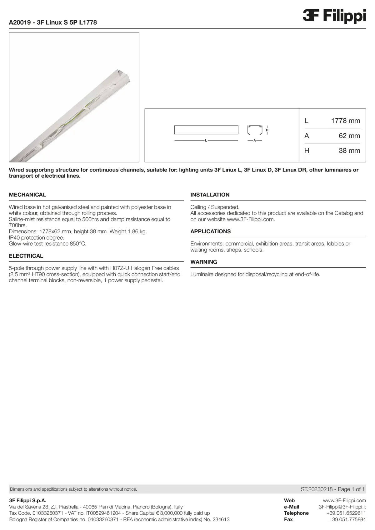 A20019 - 3F Linux S 5P L1778 - Datasheet - en