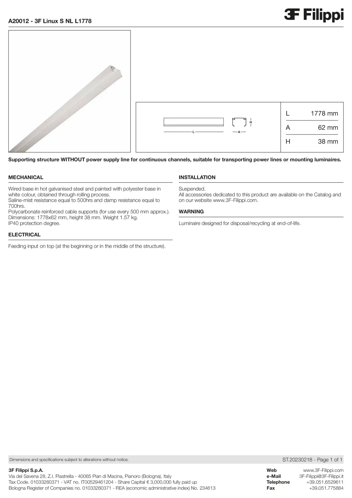 A20012 - 3F Linux S NL L1778 - Datasheet - en