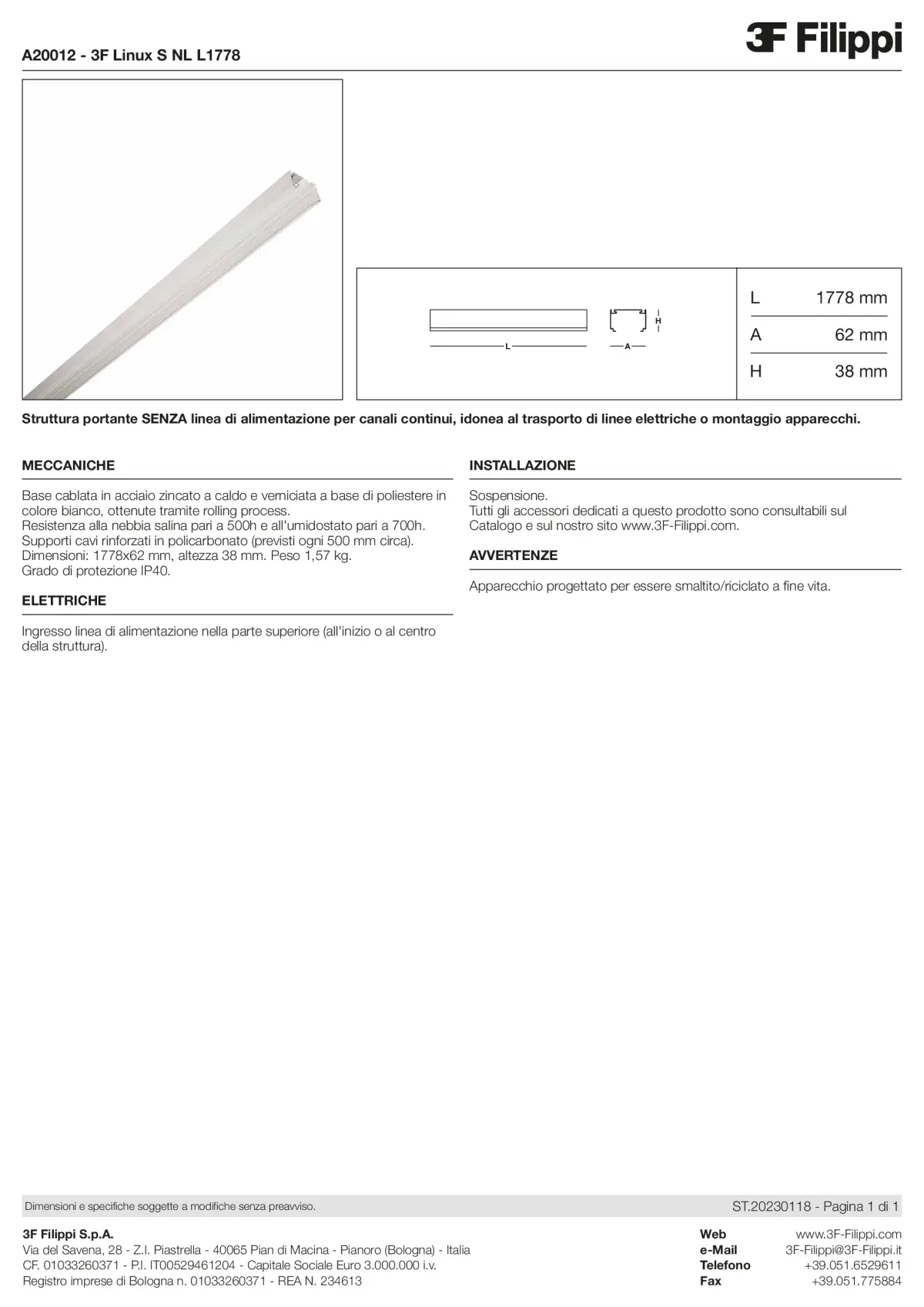 A20012 - 3F Linux S NL L1778 - Datasheet - it