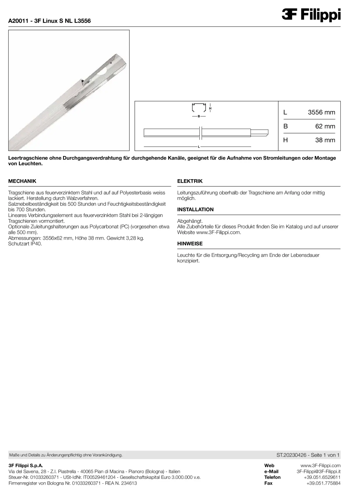 A20011 - 3F Linux S NL L3556 - Datasheet - de