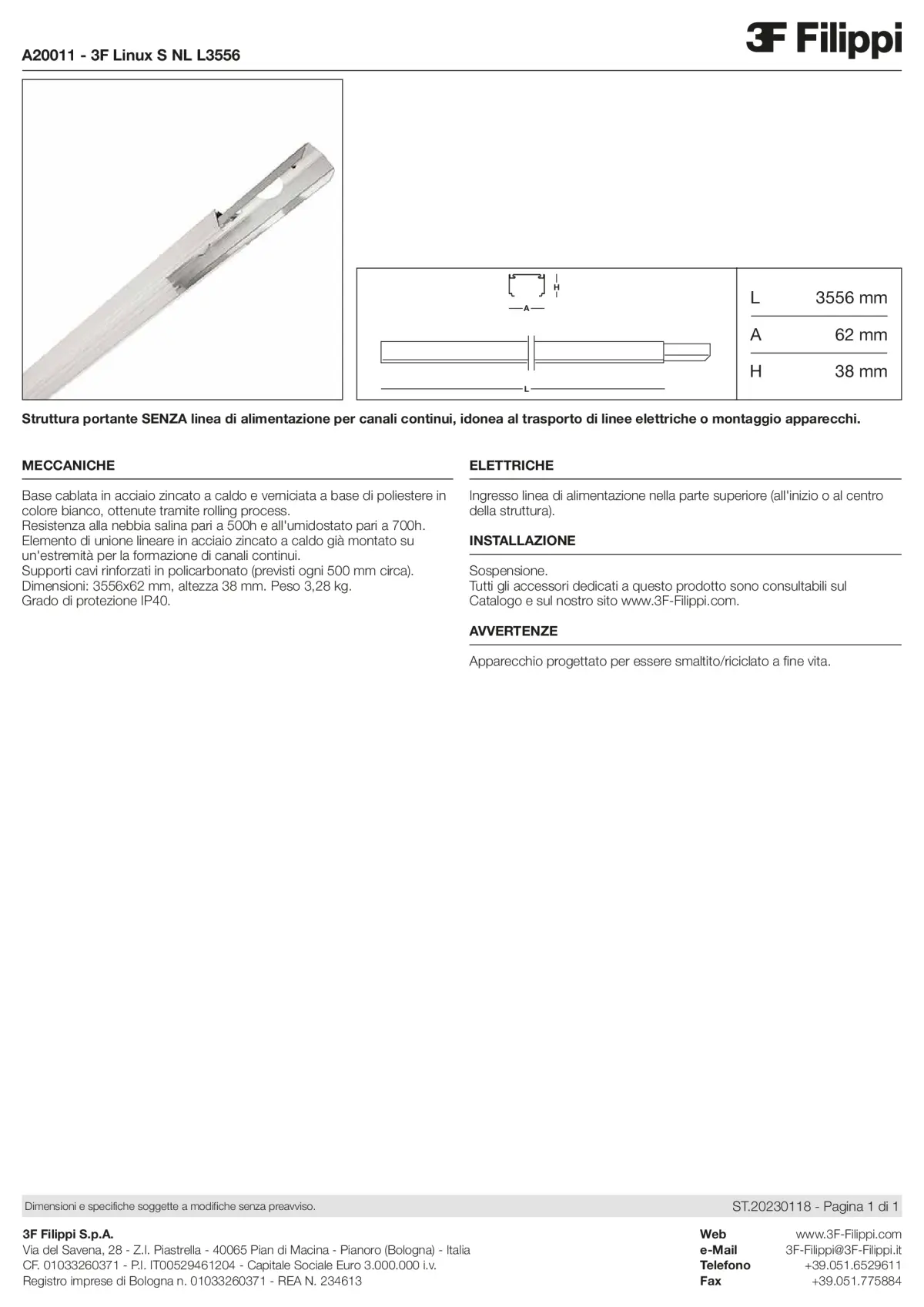 A20011 - 3F Linux S NL L3556 - Datasheet - it