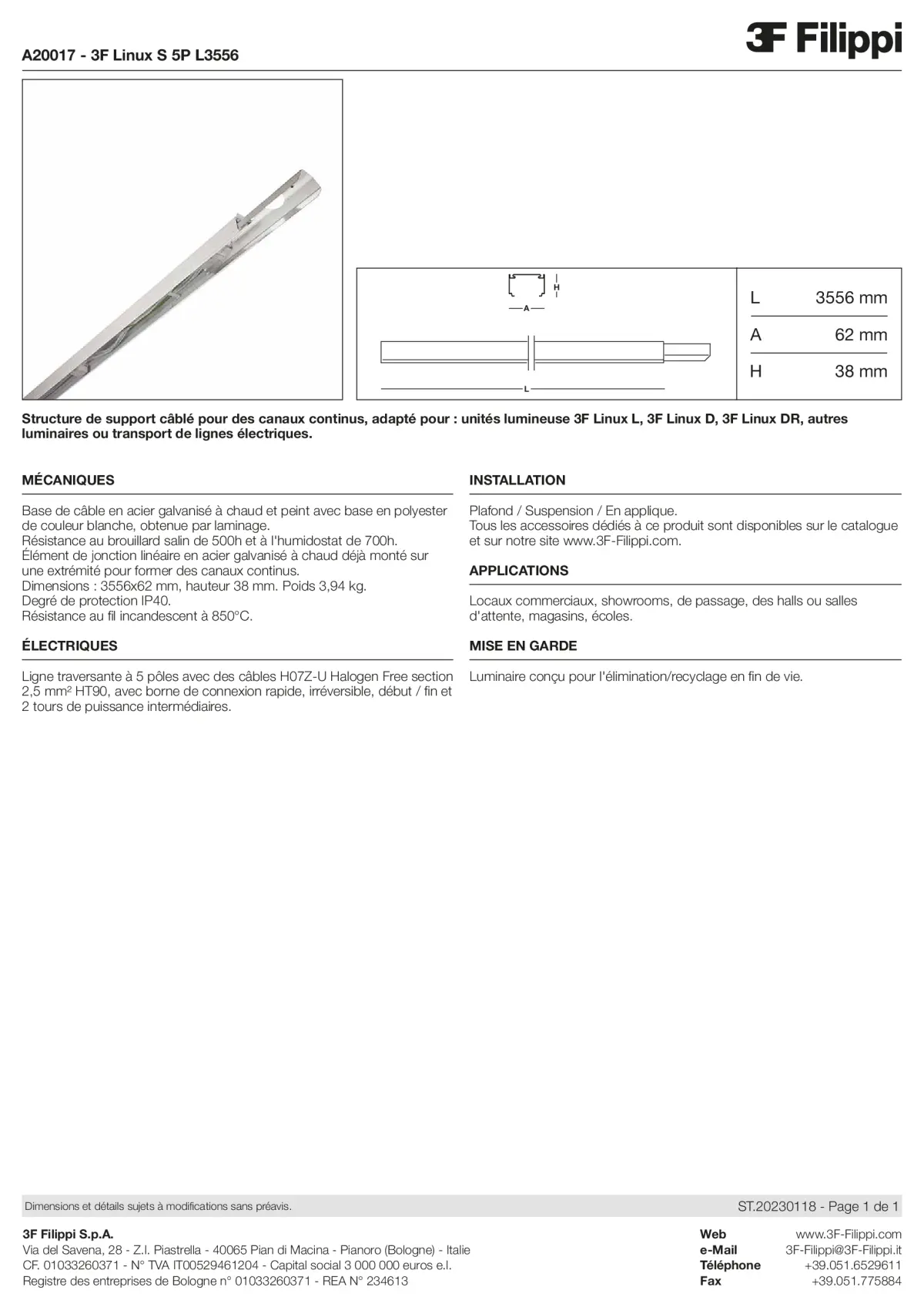 A20017 - 3F Linux S 5P L3556 - Datasheet - fr