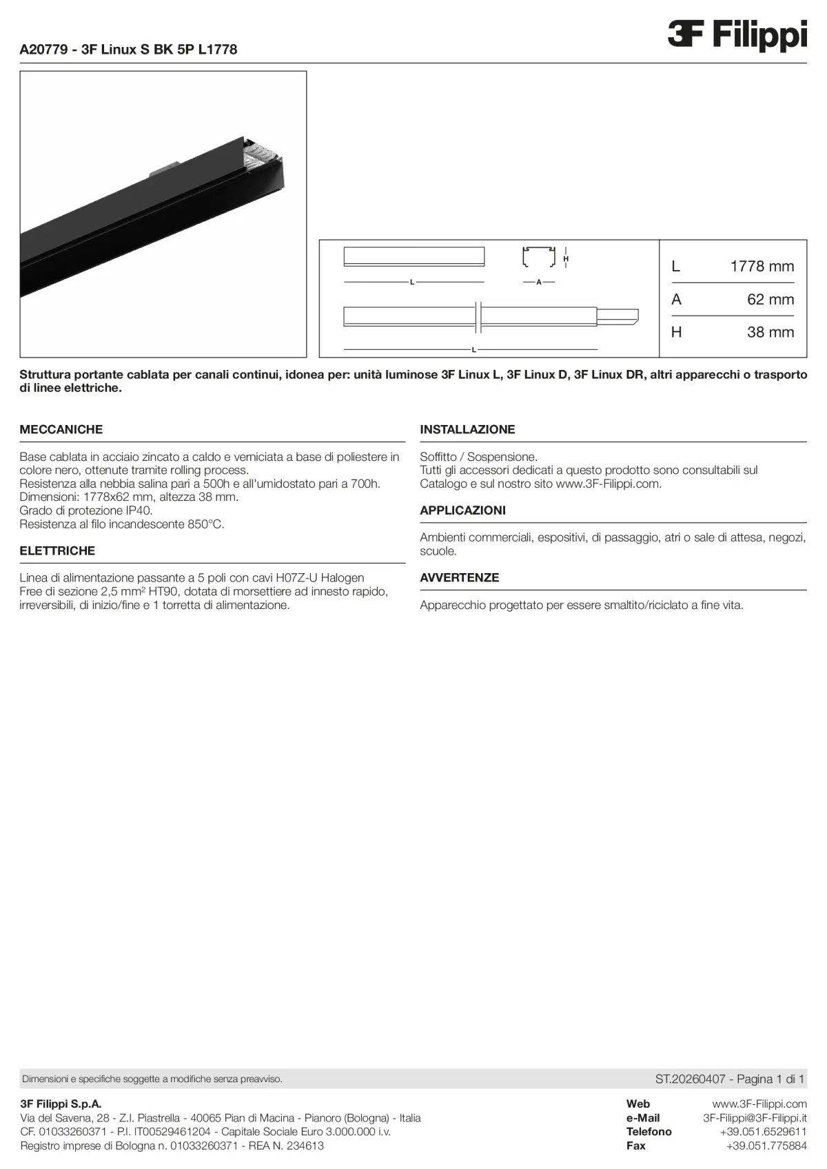 A20779 - 3F Linux S BK 5P L1778 - Datasheet - it
